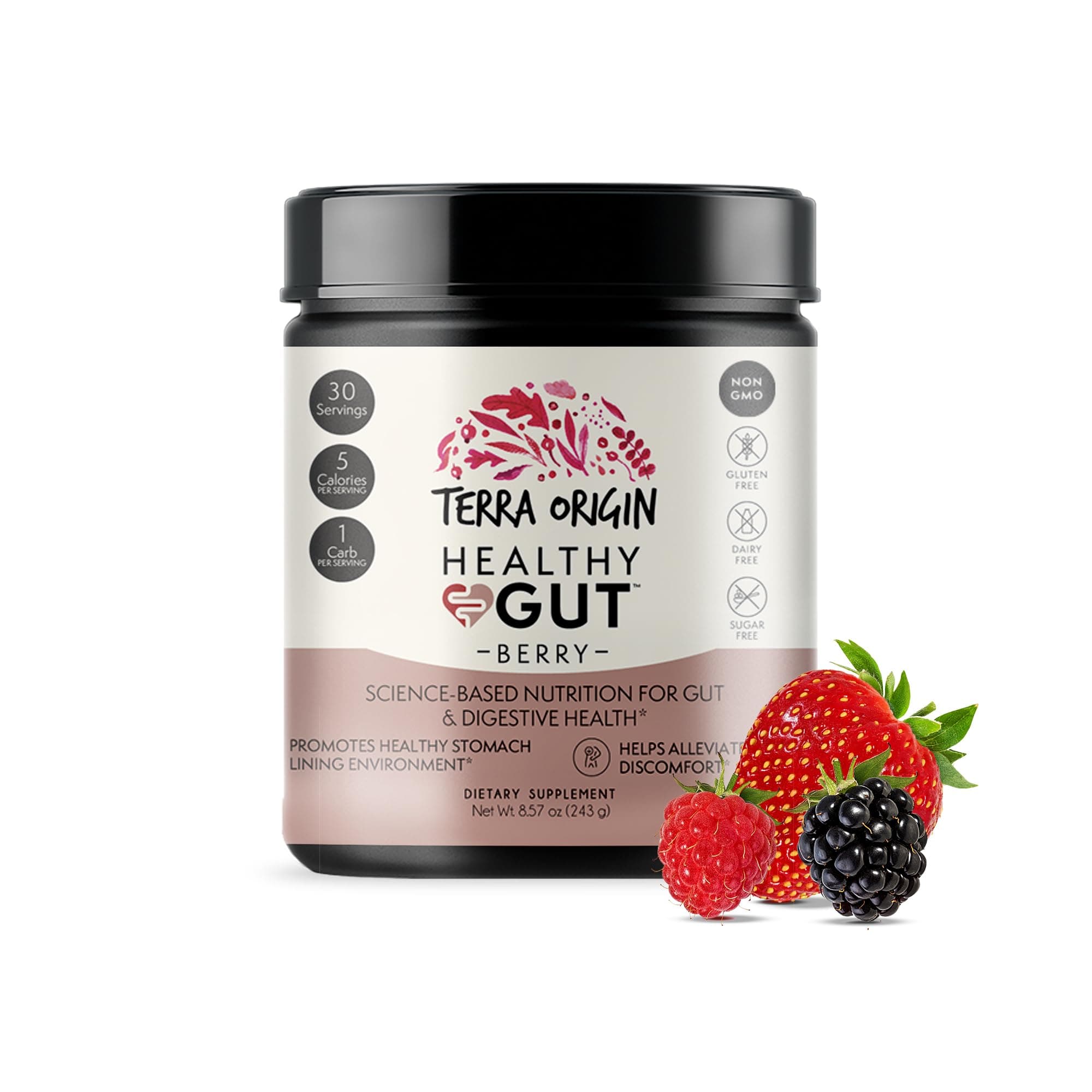 Healthy Gut, Berry, 8.57 oz (243 g)