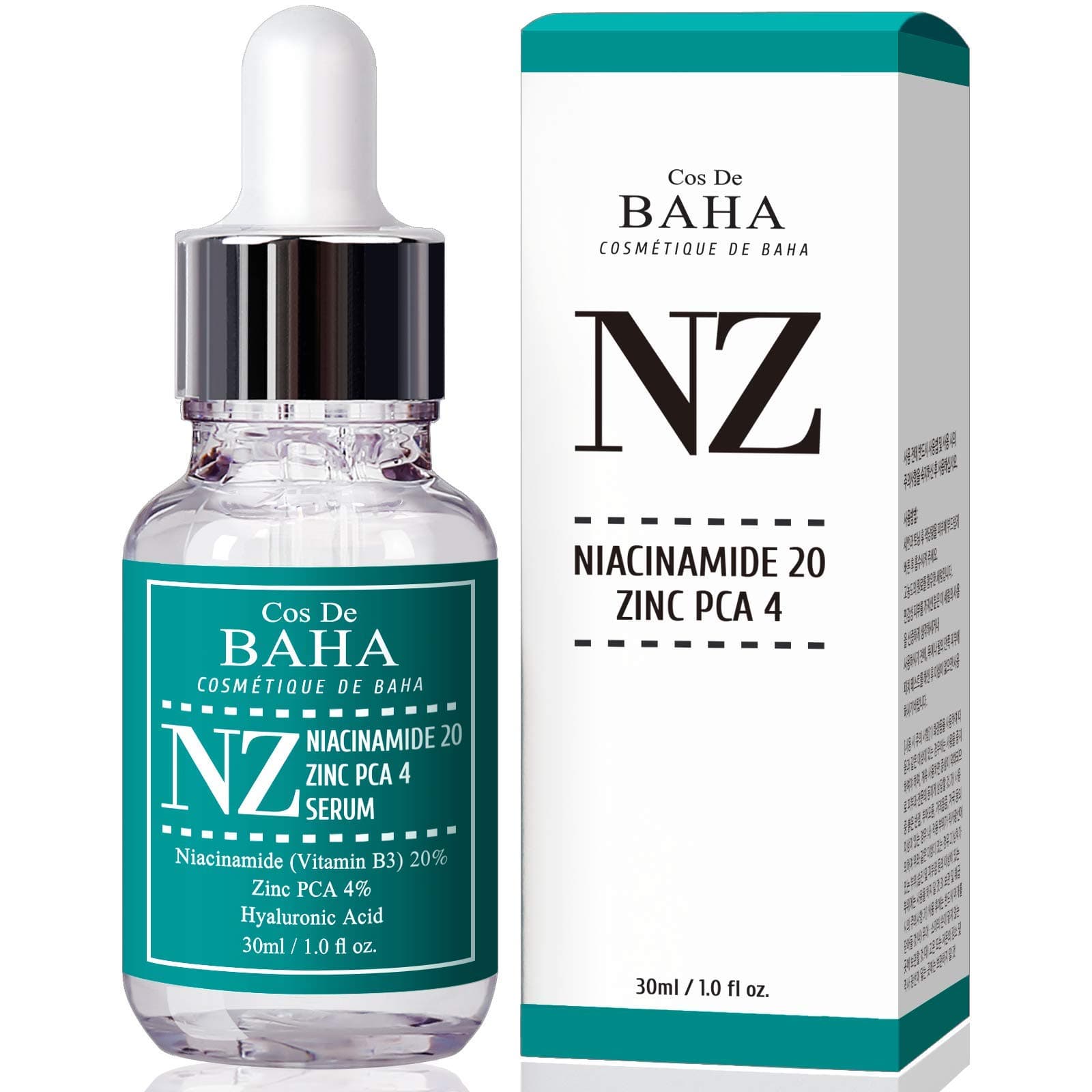 Niacinamide 20% + Zinc PCA 4% Serum 1 Fl Oz - Pore Reducer, Uneven Skin Tone Treatment, Diminishes Acne Prone, Skin Balancing Pore Reducing, Restores Elasticity (30 ml)