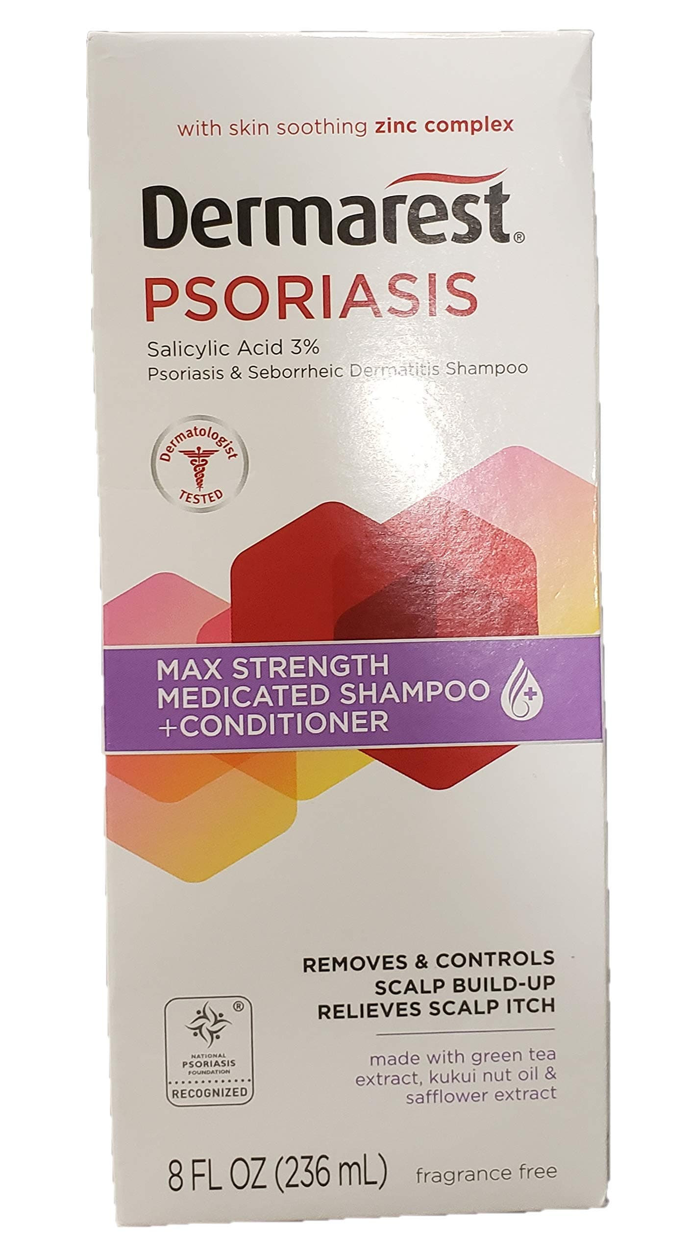 Psoriasis Medicated Shampoo Plus Conditioner - 8 oz, Pack of 5