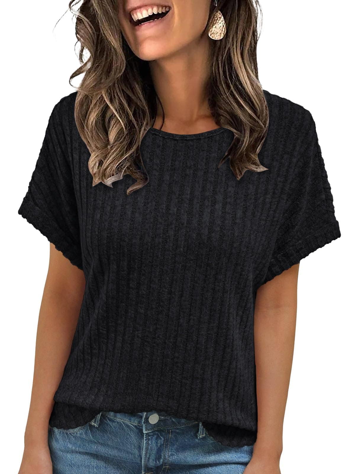 AUTOMET Womens Long Sleeve Shirts Tops Blouses Tunic Crewneck Tee