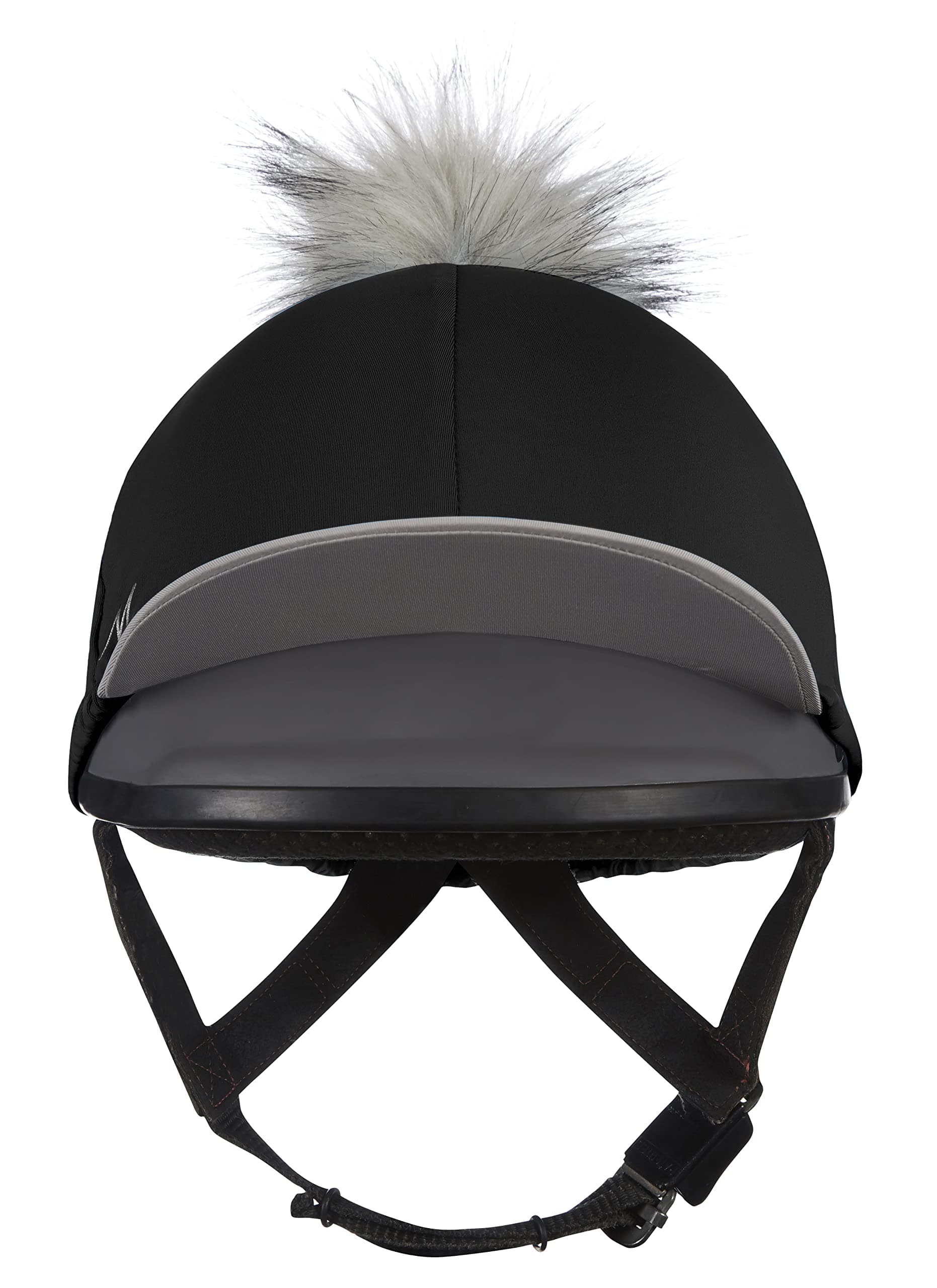 LeMieux Pom Pom Horse Riding Hat Silk with 4 Way Stretch Fabric Coordinates with Base Layers & Saddle Pads - Equestrian Headgear