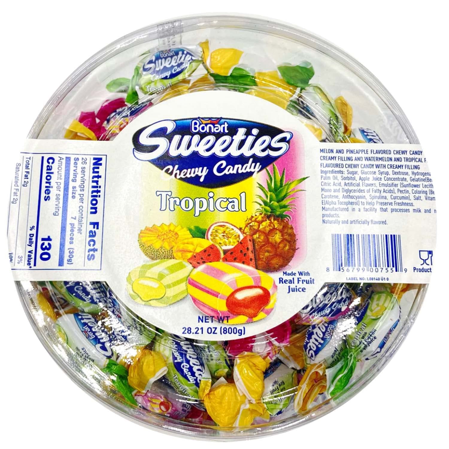 Tropical FRUIT CHEWY CANDY Sweeties DAMLA 800GR Halal, 28.21 ounces
