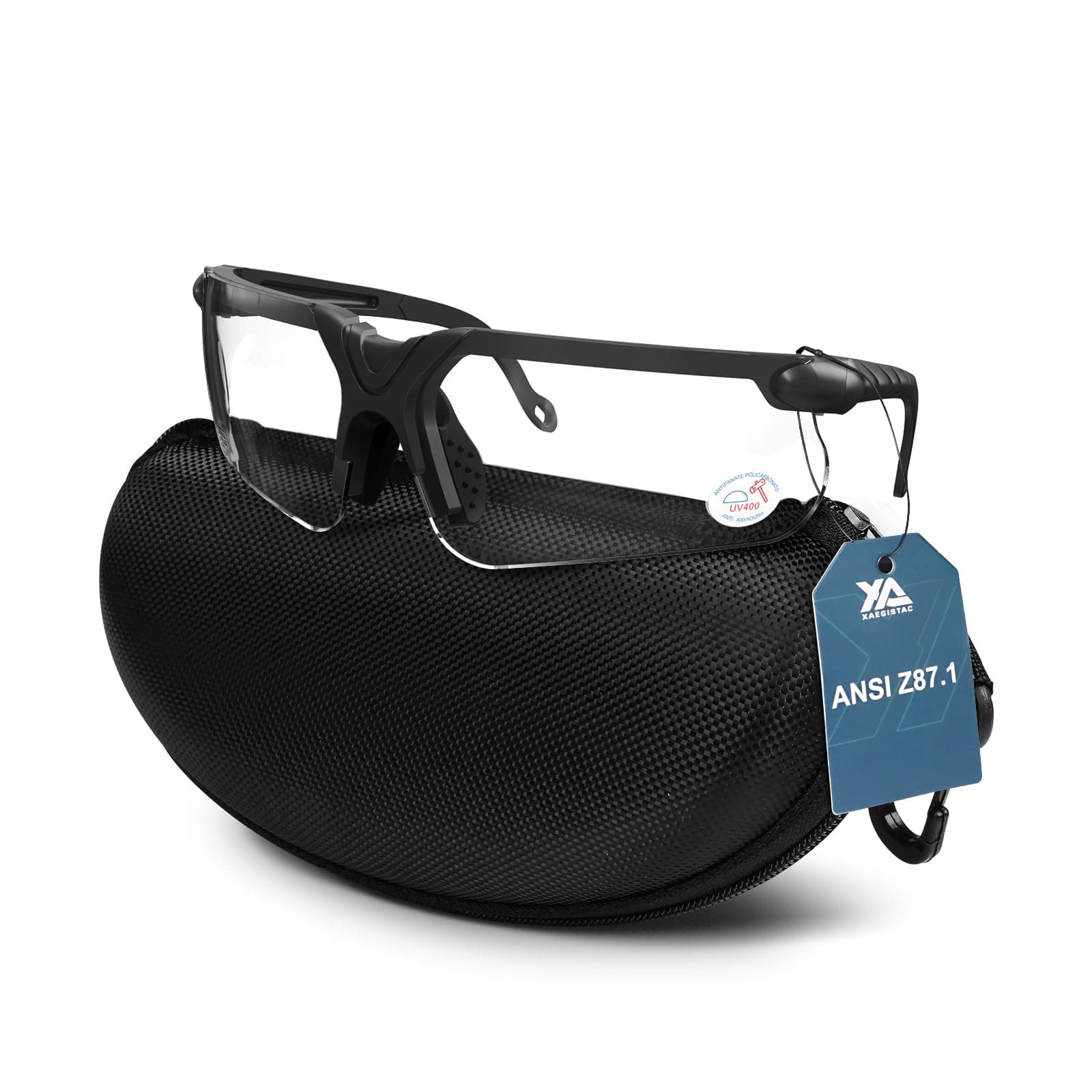 Shooting Glasses with Case Anti Fog Hunting Safety Glasses for Adults