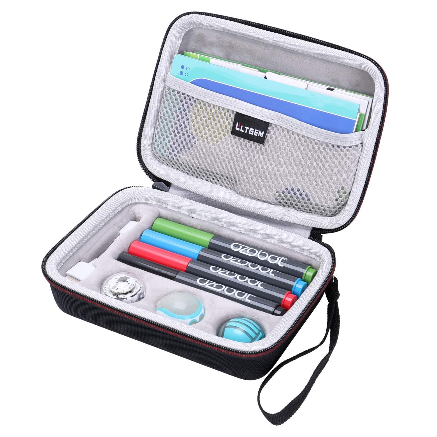 LTGEM Carrying Case for Bit Coding Robot - Fits USB charging cable/playfield/skin / 4 color code markers (Fits a full robotics kit)-Case only