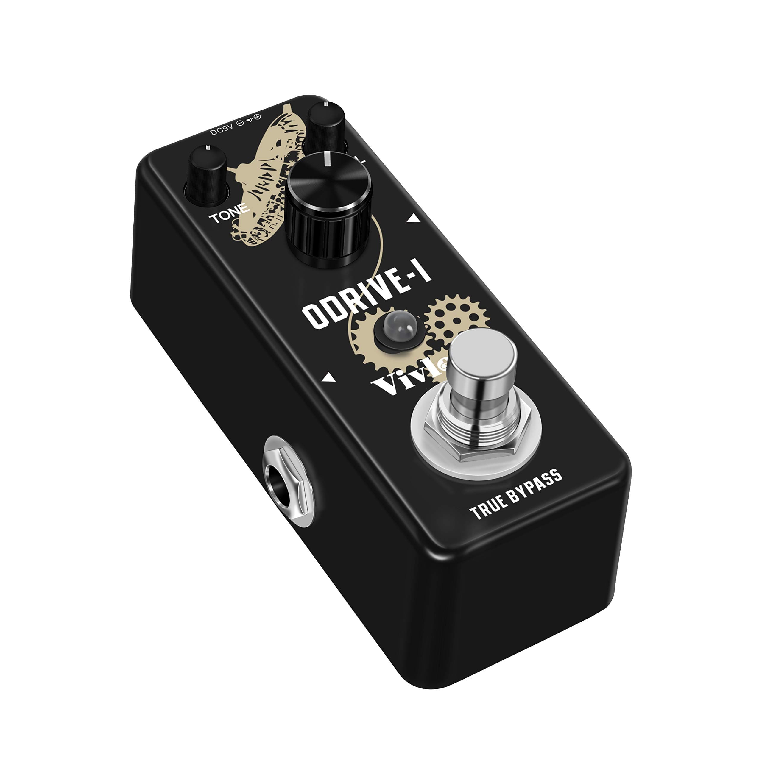 Vivlex LEF-302A Blues Overdrive Guitar Effects Pedal Mini Analog Overdrive Pedal for Electric Guitar True Bypass Full Metal Shell