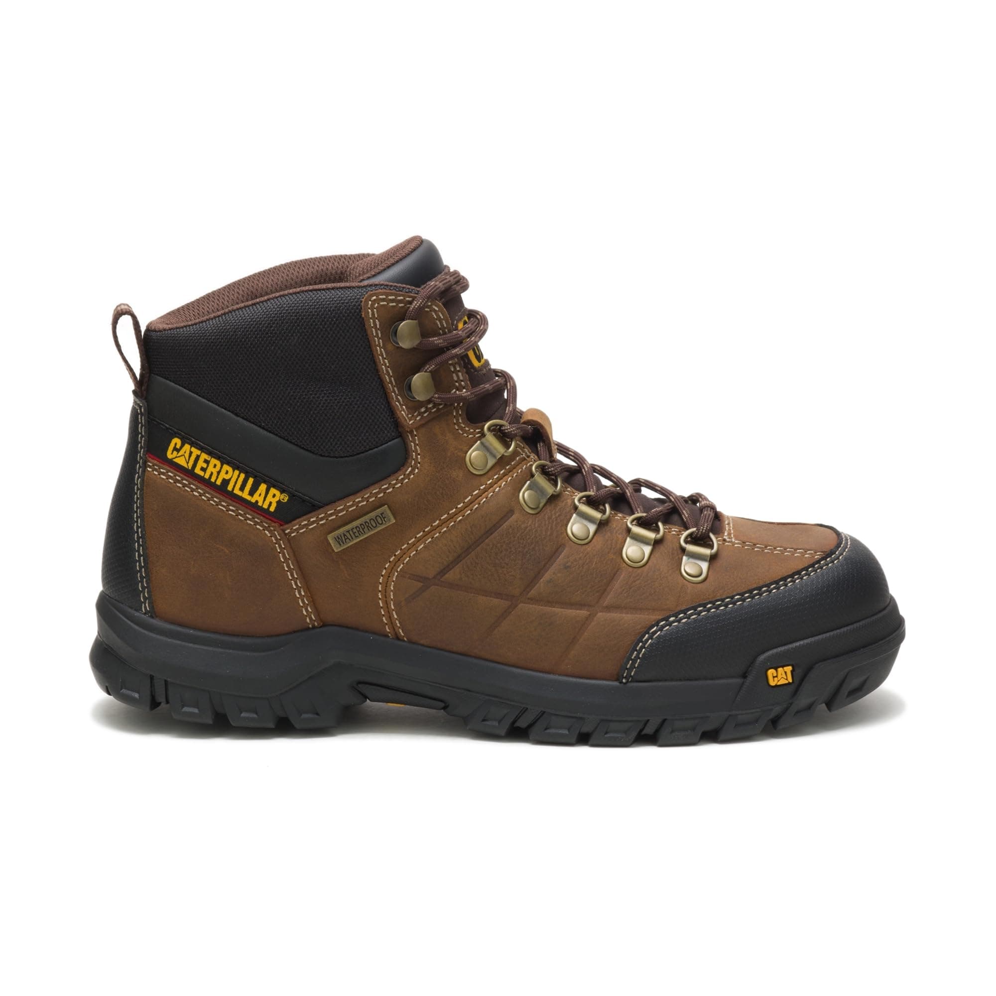 Caterpillar Threshold Waterproof Industrial Boot Black 7 C/D US