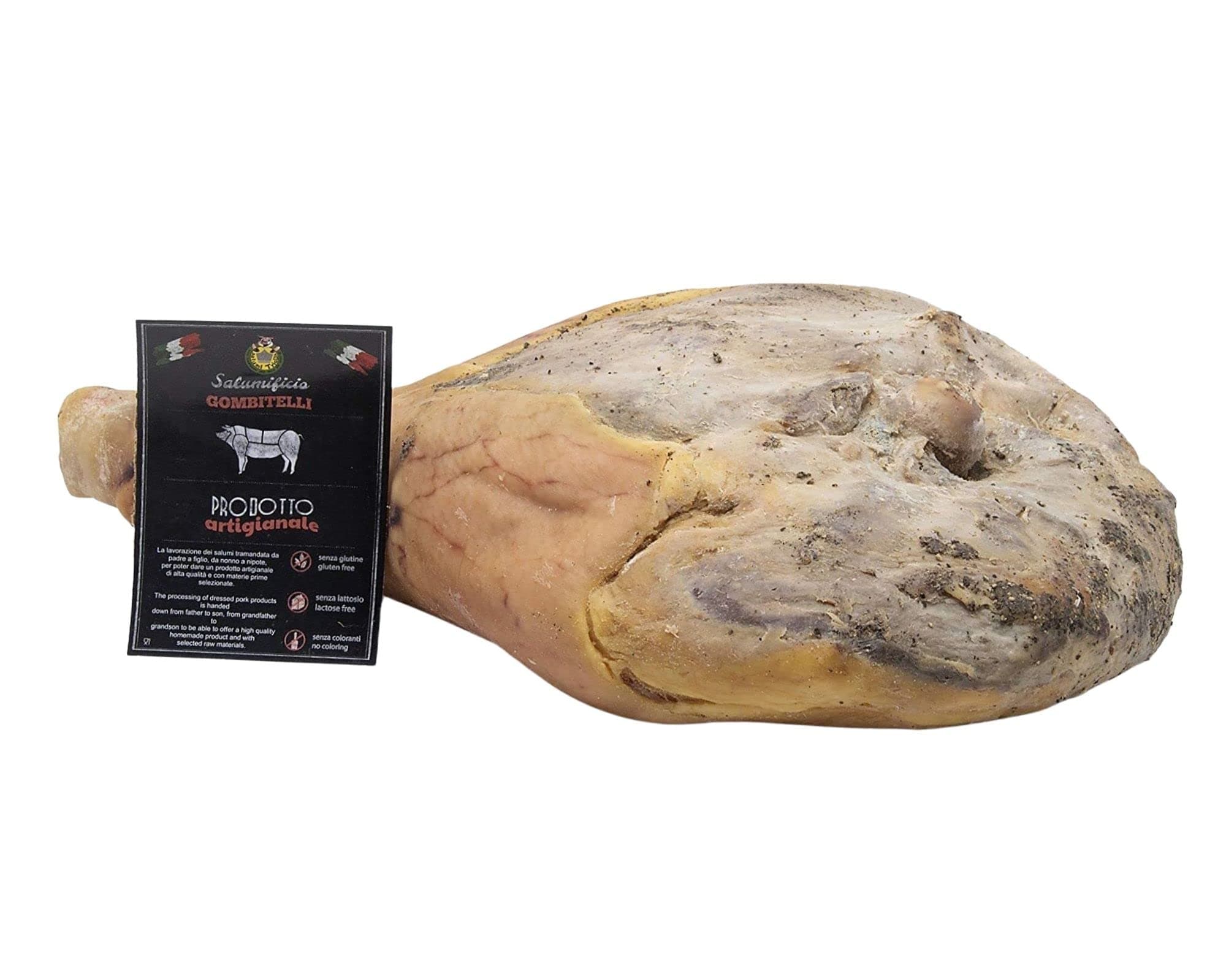 Semi-Sweet Prosciutto with Bone 7,5 kg - Salumificio Artigianale Gombitelli - Tuscany - Italy