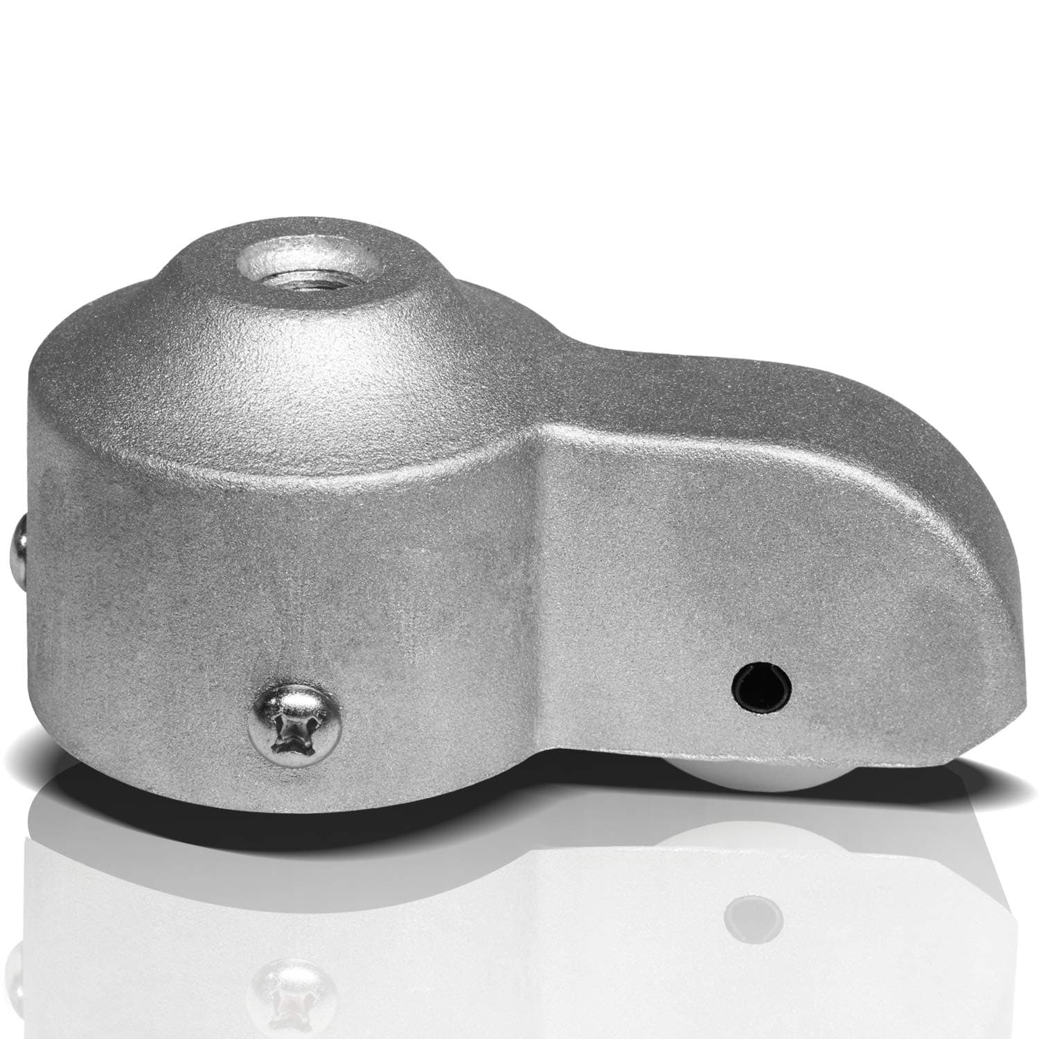 Anley FlagPole Truck with Nylon Pulley - Sliver Cast Aluminum Body - Heavy Duty Flag Pole Halyard Stationary Truck - Fit Standard USA Flag Poles of MAX 2" Diameter