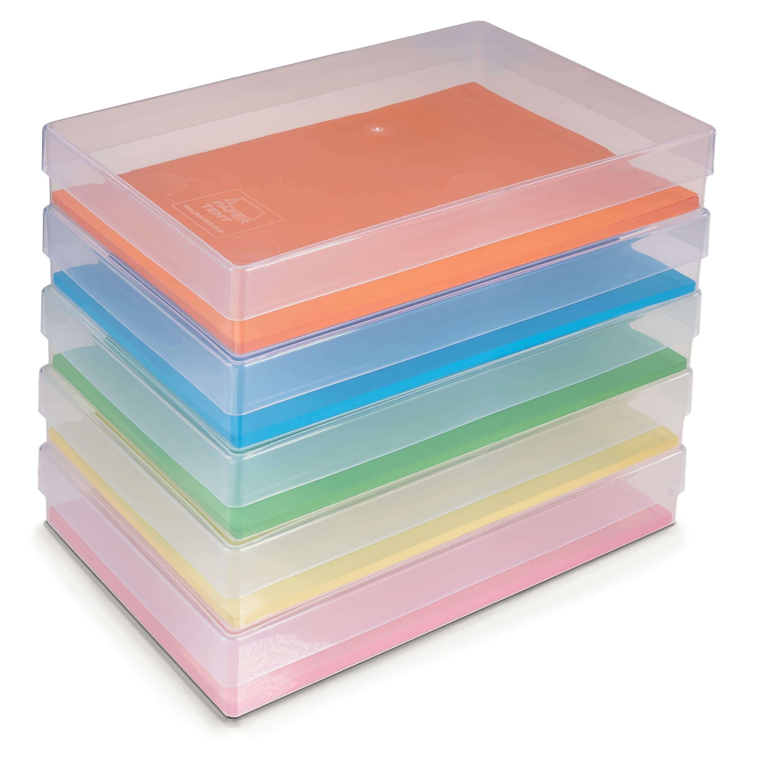 Clear A4 Storage Box, Pack of 5