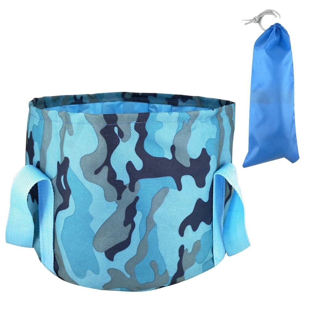 4 Gals Collapsible Portable Multifunctional Travel Outdoor Wash Basin Folding Bucket for Camping Hiking Travelling Fishing Washing
