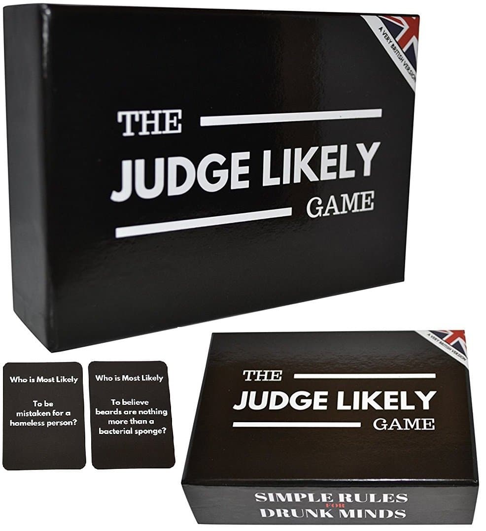 The Judge Likely Game: Adult Party Game For Groups - UK Edition - An Optional Drinking Game For Adults And Teenagers. Great For Christmas