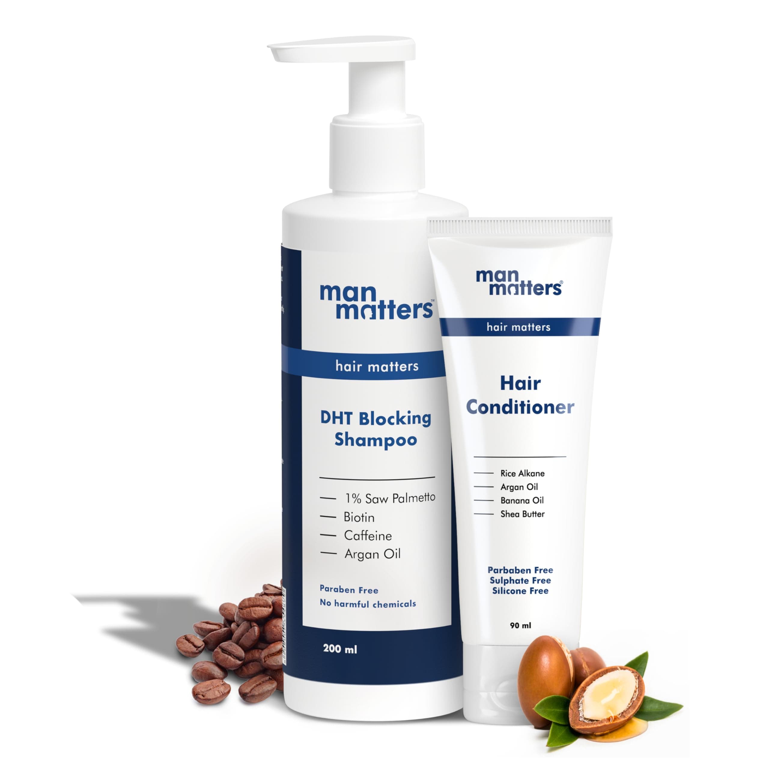 Anti Hair Fall Shampoo 200Ml And Conditioner 90Ml For Men | | Sulphate & Paraben Free |