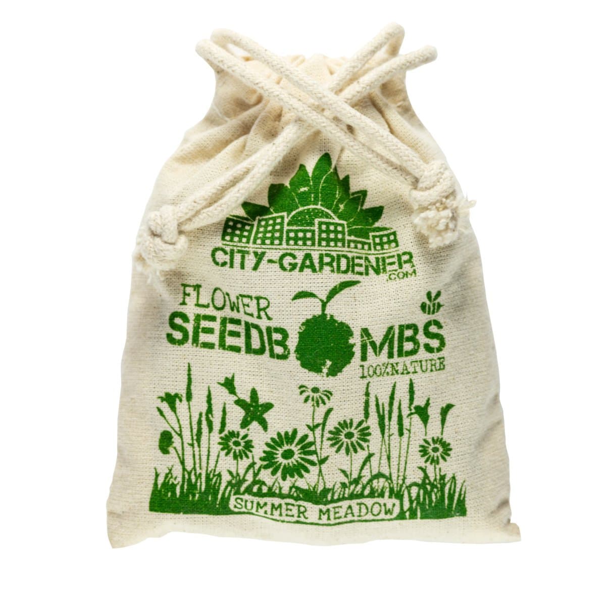 City Gardeners Seed Bombs"Summer Meadows" - 10 Walnut-Sized Seed Bombs