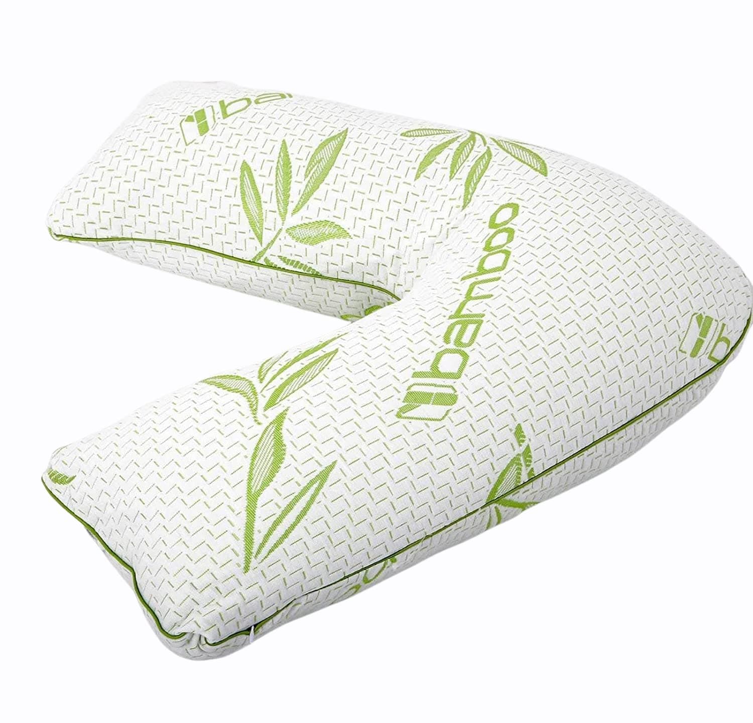 Starhomeware Bamboo Memory Foam V Shaped Pillow for Nursing Mothers, Pregnancy,Maternity Shredded Memory Foam V Shaped Pillow with Removable Cover.