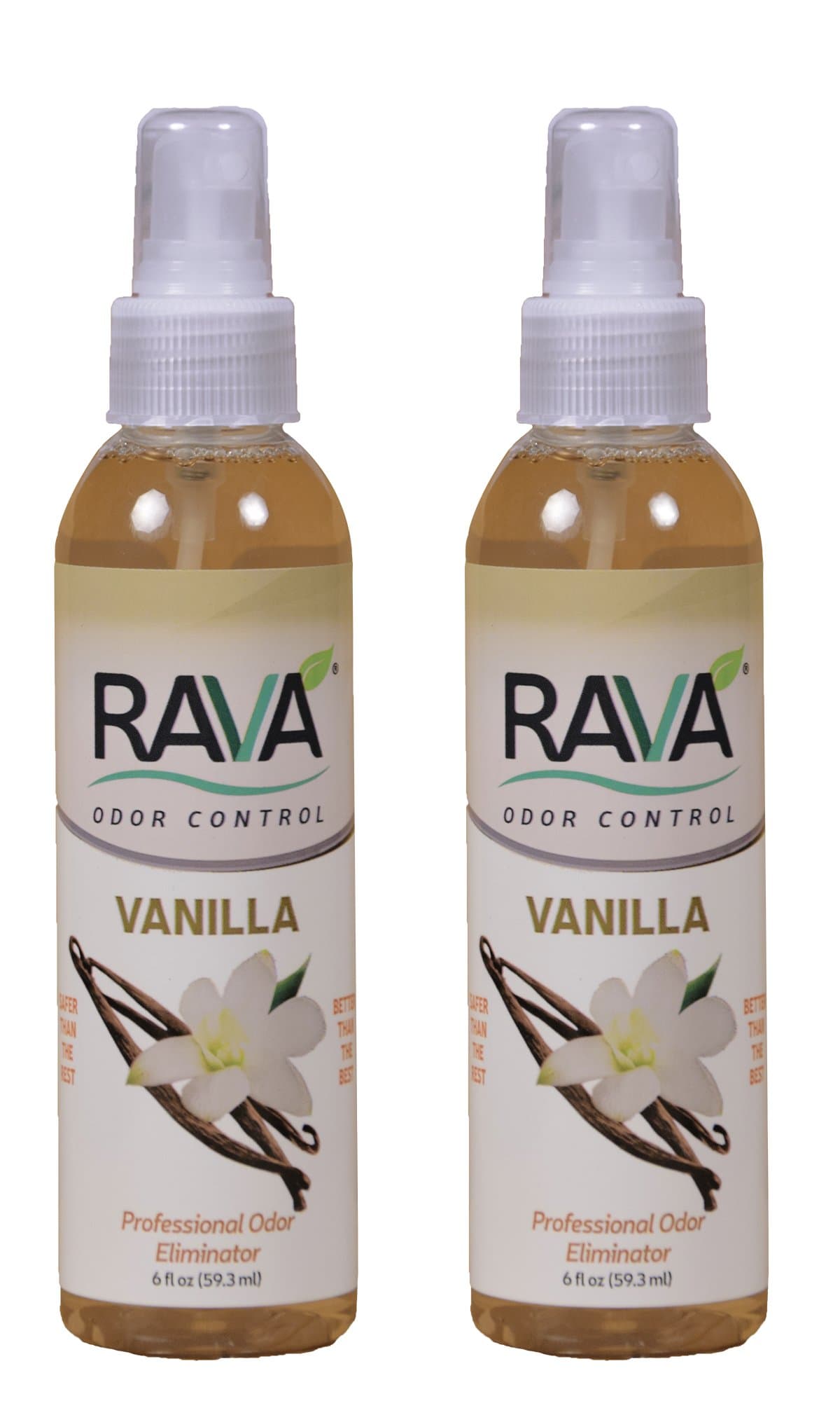 RAVA Odor Control. 99% Food Grade, Controls Dog and cat Urine Smell, Skunk Odor, Tobacco Smoke Weed Smoke, blunt6oz Spray 2 Pack Vanilla Fragrance