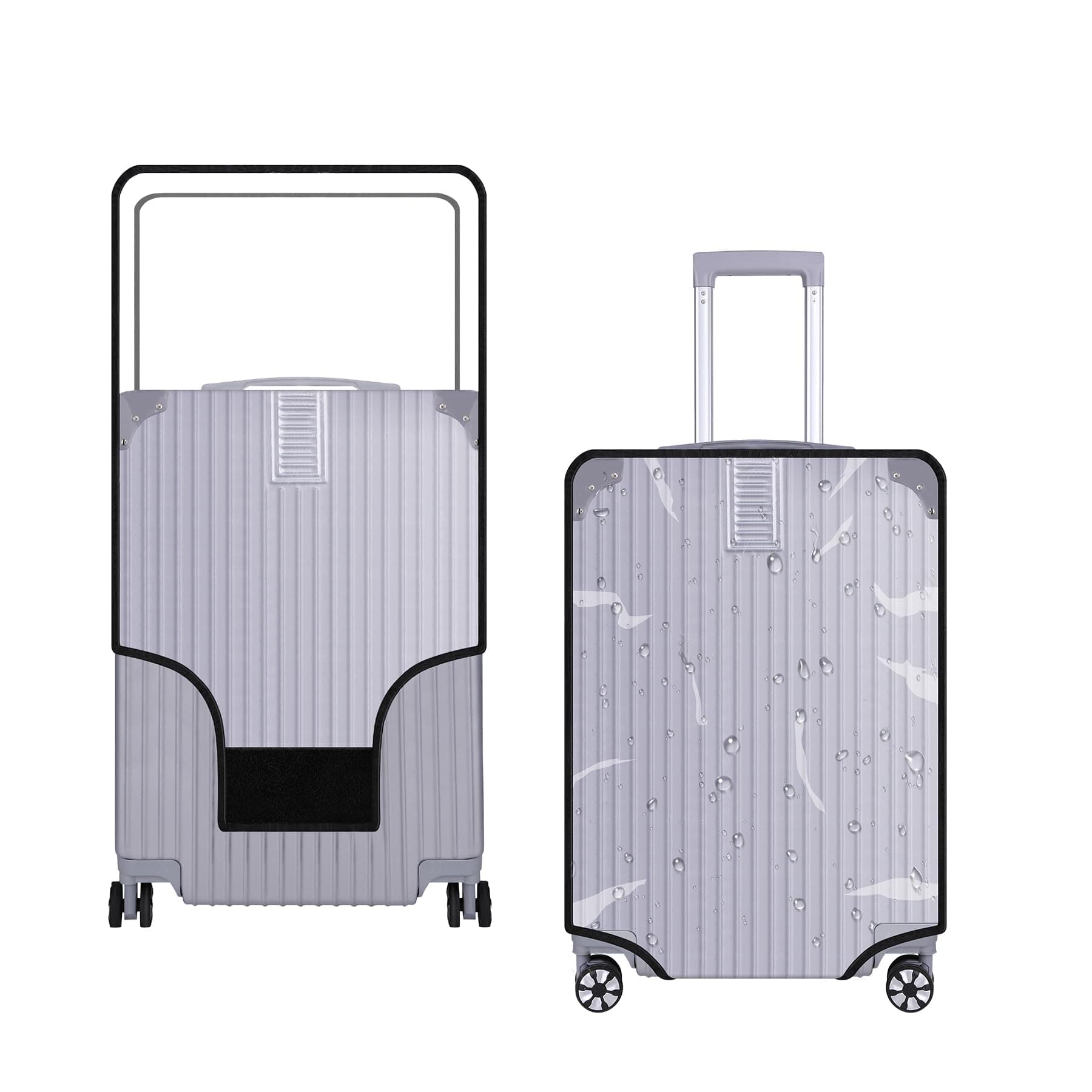 24 Inch Luggage Cover Protector Bag PVC Clear Plastic Suitcase Cover Protectors Travel Luggage Sleeve Protector