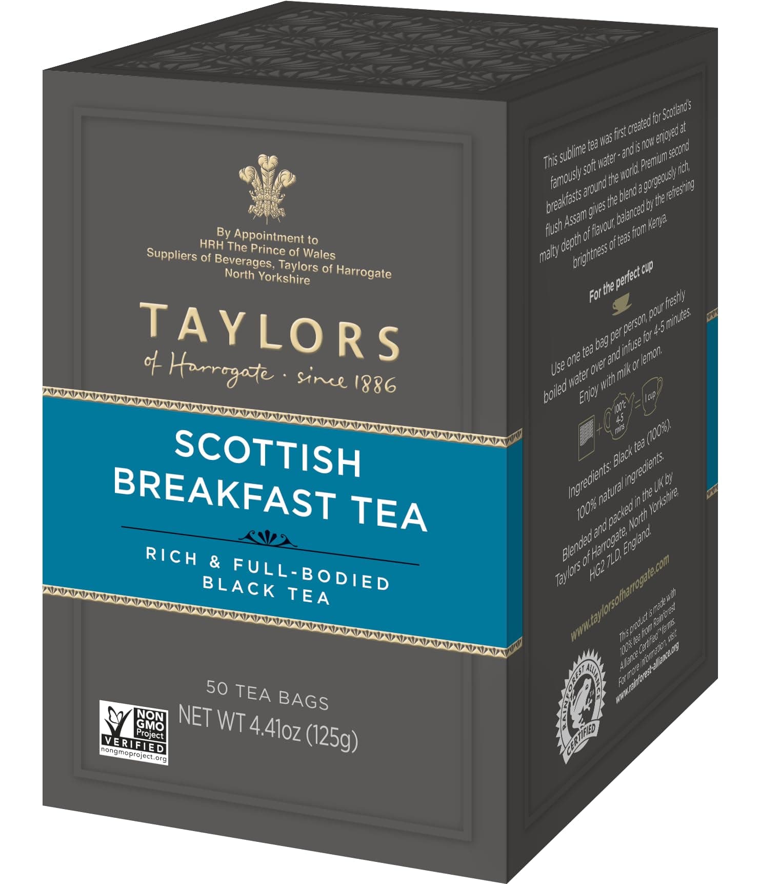 Taylor's of Harrogate 50 Teabags Scottish Breakfast