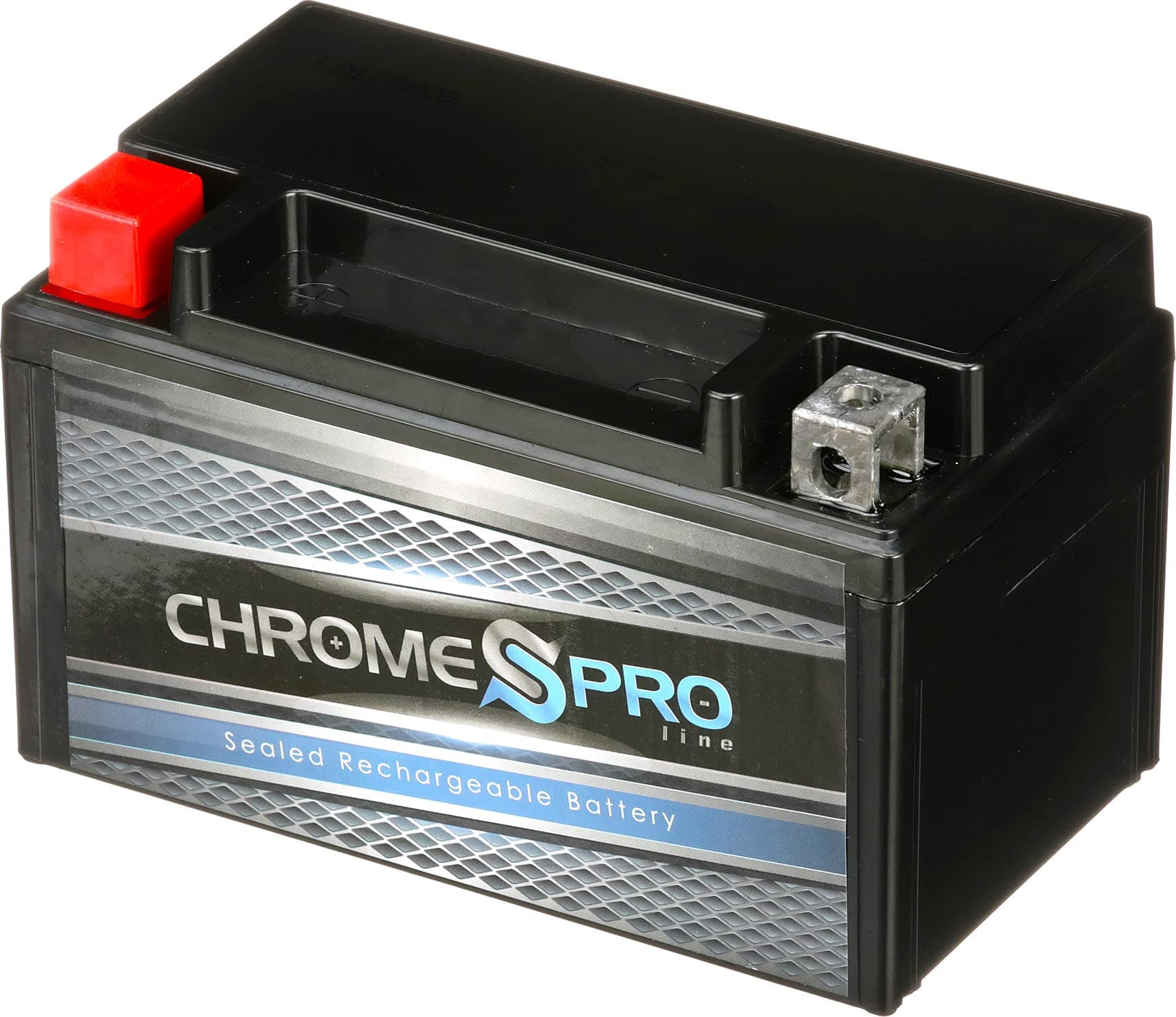 Chrome S Pro YTX7A-BS Maintenance-Free 12V 7Ah Battery Replacement for ATV, Motorcycle, Jet Skis, Scooter, UTV, and More - Nut and Bolt (T3) Terminal