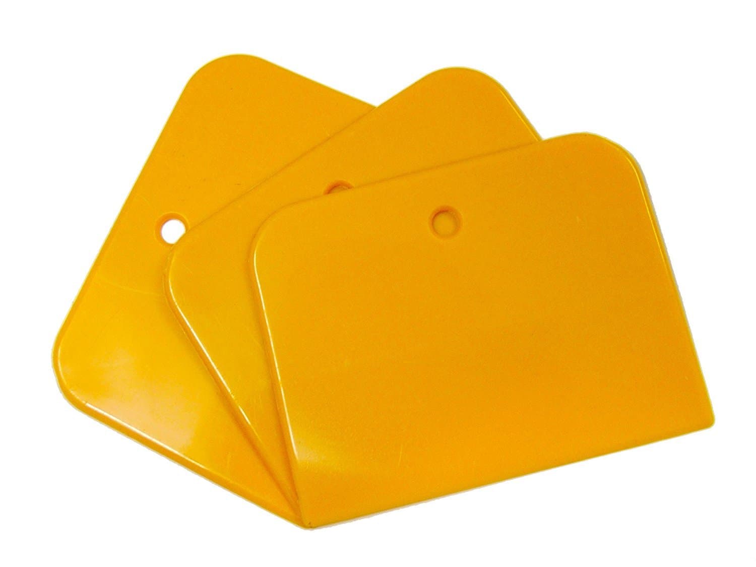 3 Pack Car Repair Body Filler & Putty Applicator - Plastic Blade & Handle, Ideal for Vinyl