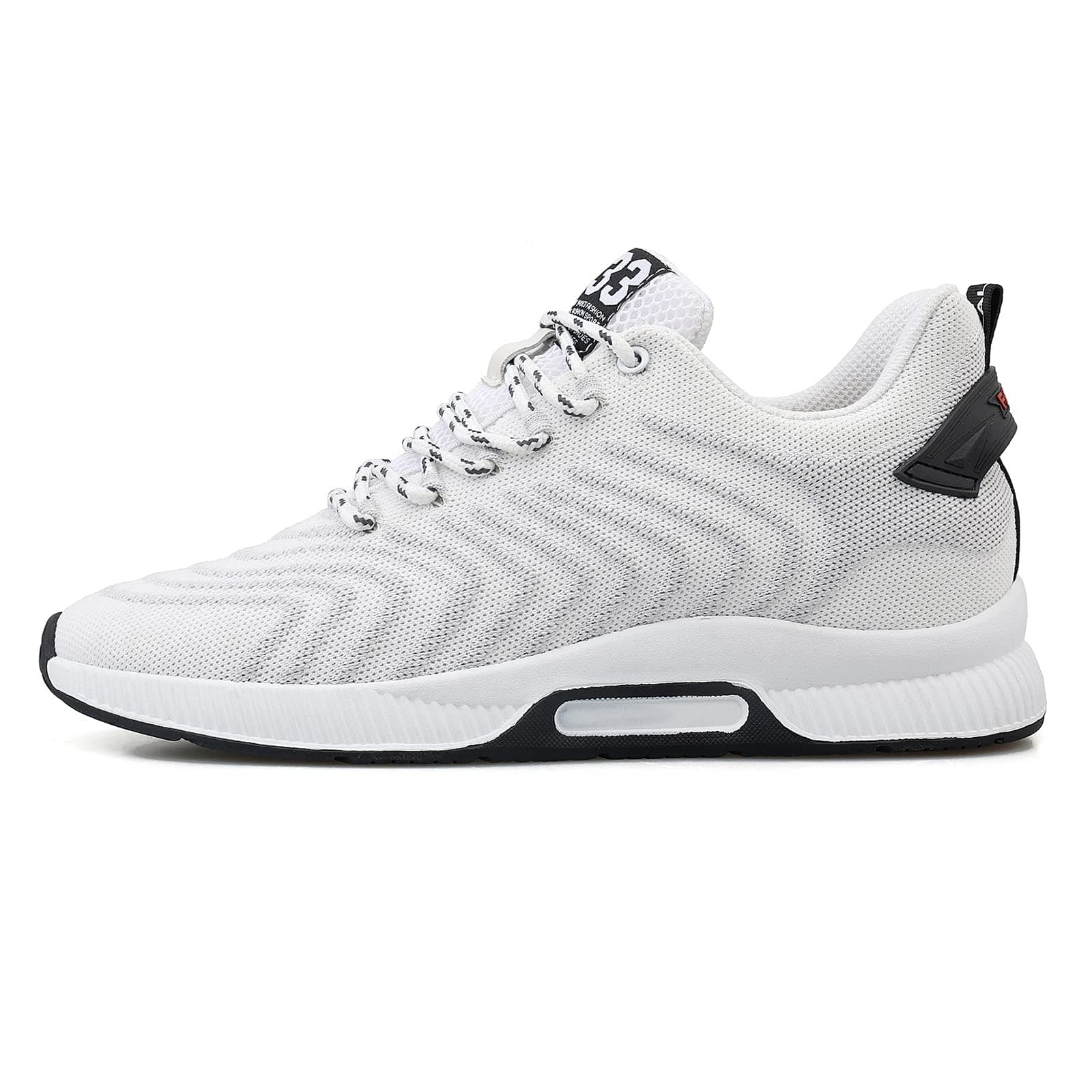 Recyphi Men's Invisible Height Increasing Elevator Shoes Lightweight Sport Shoes Height-Boosting Fashion Sneakers 2.4'' Taller'