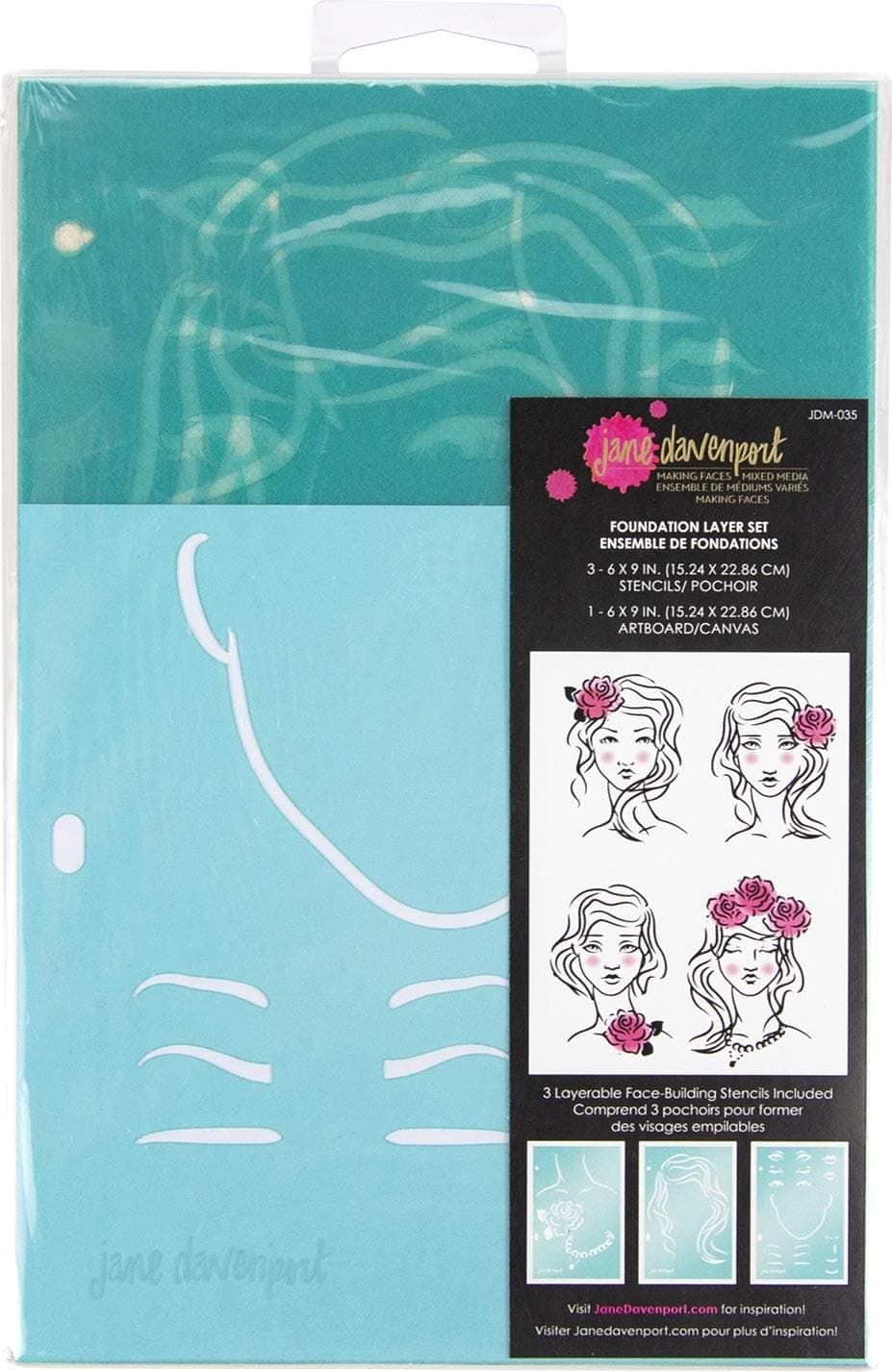 Spellbinders Foundation Layer Stencil Set, White