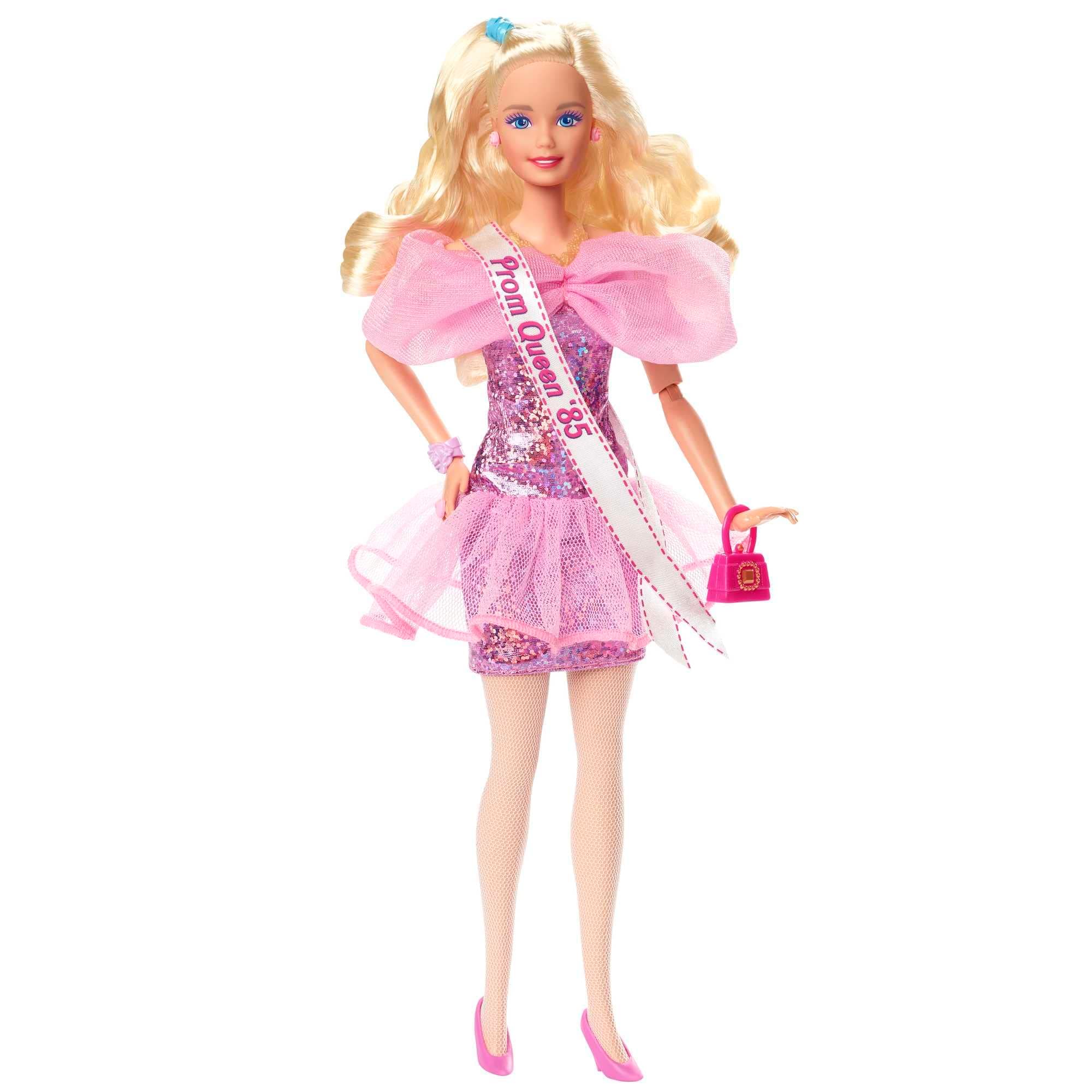 Rewind Doll & Accessories with Curly Blonde Hair & 1980s-inspired Prom Queen Outfit, Collectible & Displayable