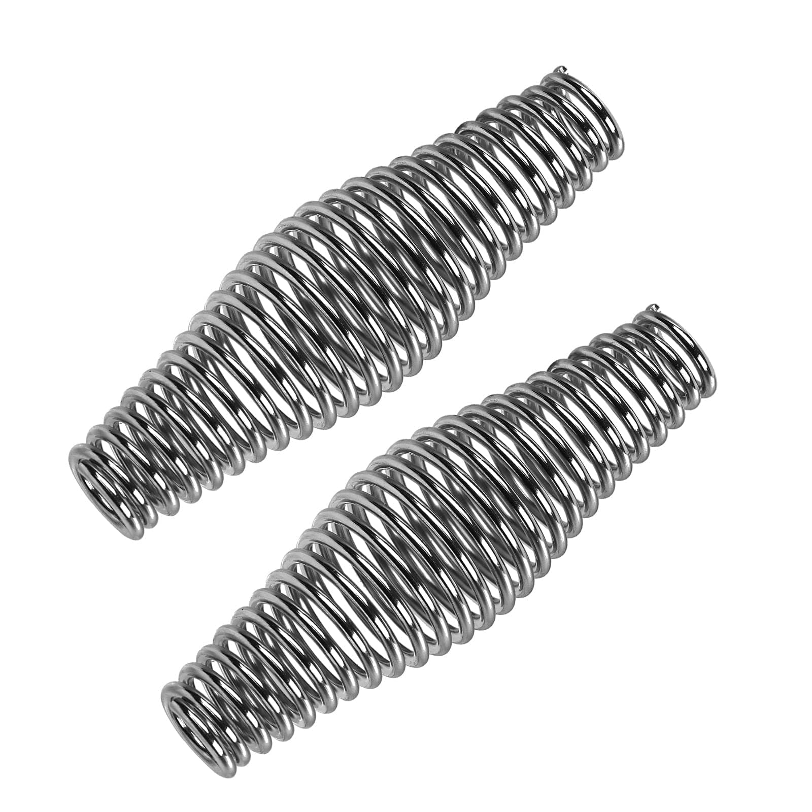 2PCS BBQ Spring Handle Stainless Steel Cool Touch Stove Heavy Duty Barbecue Smoker, Grill, Stove, Pit Door Handles