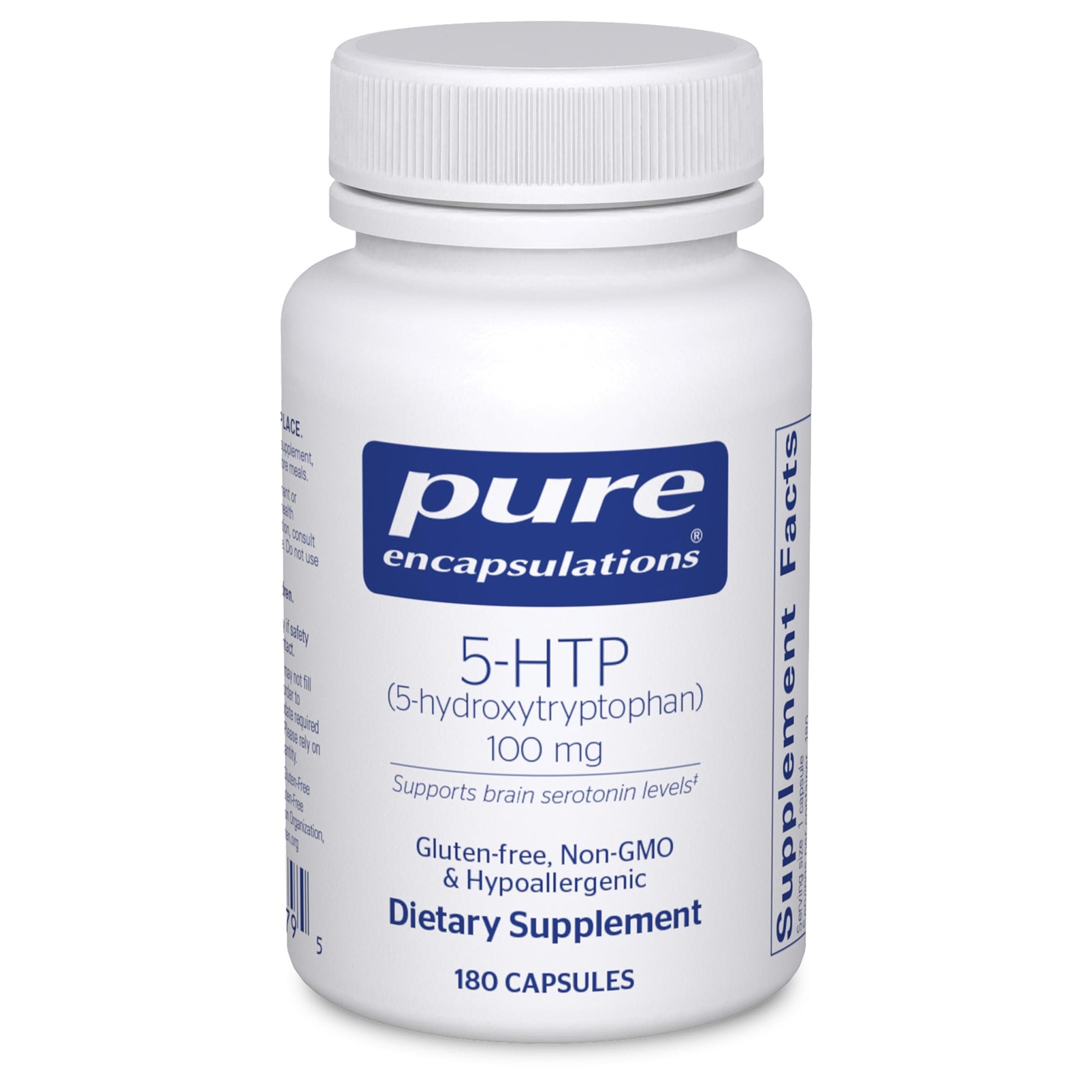 Pure Encapsulations 5-HTP 100 mg - Brain Health, Sleep Regulation & Appetite Support* - 5-Hydroxytryptophan - Gluten Free & Non-GMO - 180 Capsules