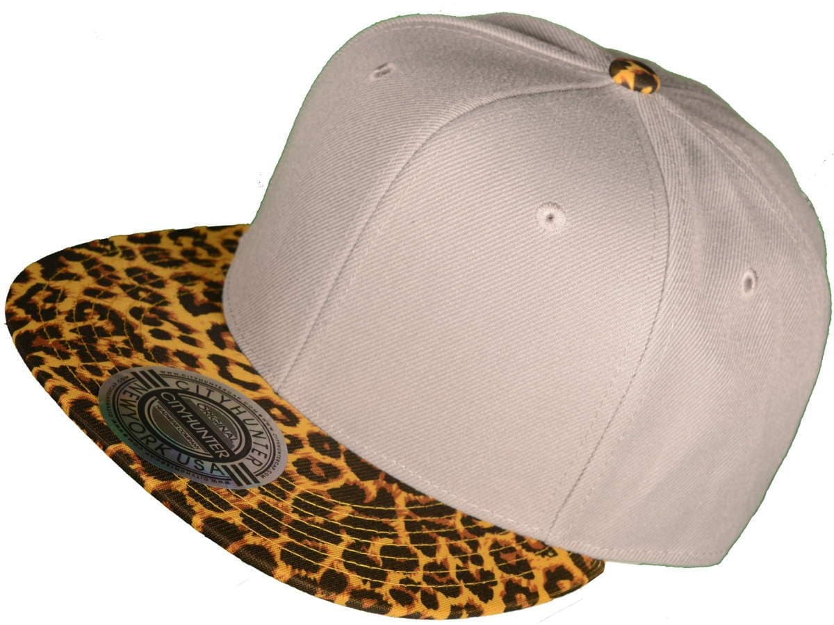 Ht_chl_1640p-lg/go W2vtv50q Wholesale Blank Faux Leopard Print L08075at8c7 Vintage Snapback Hats( Light Grey/gold Leopard) Hat Cap Head Hair Face