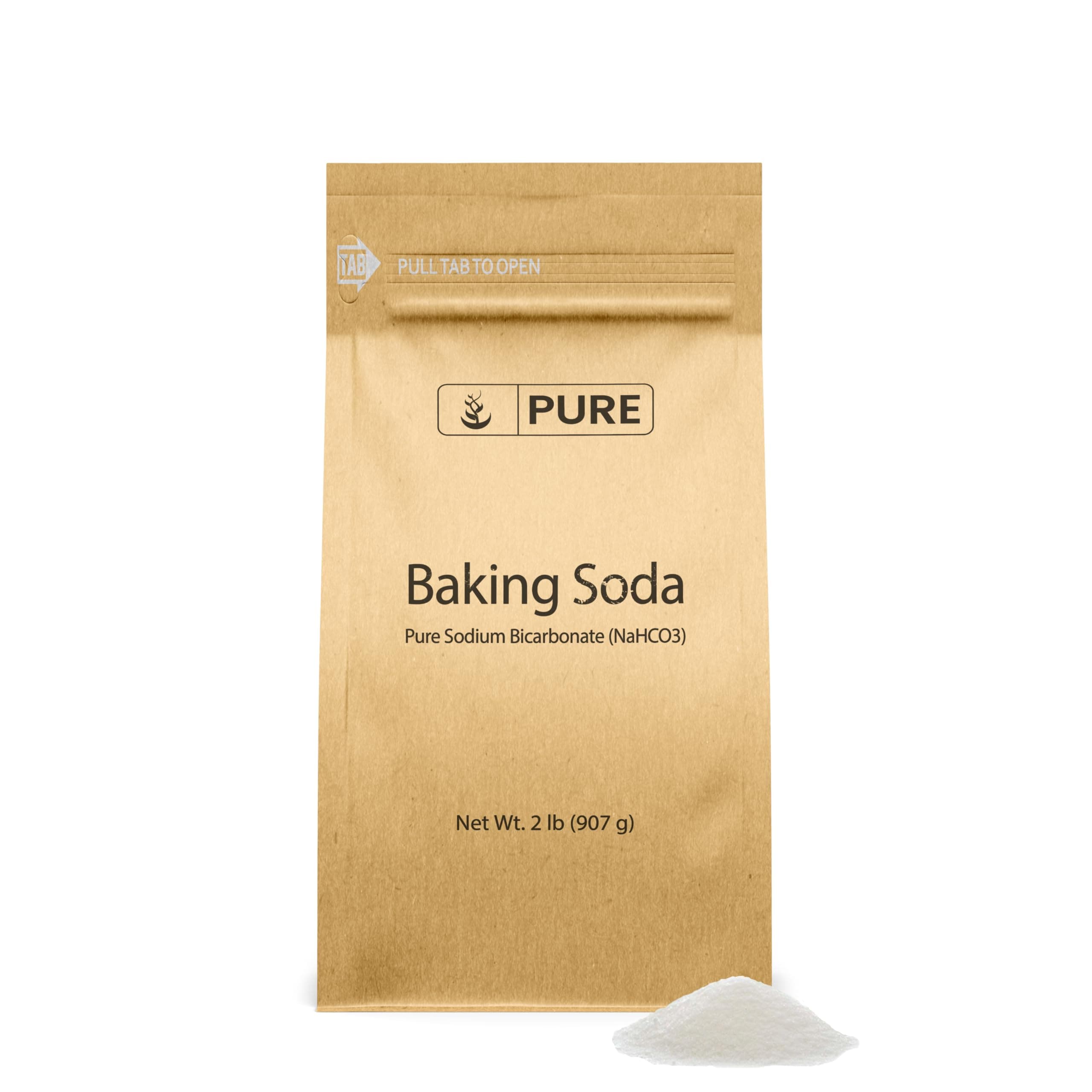 Baking Soda (2 lb) Sodium Bicarbonate (NaHCO3), Always Pure, No Fillers Or Additives.