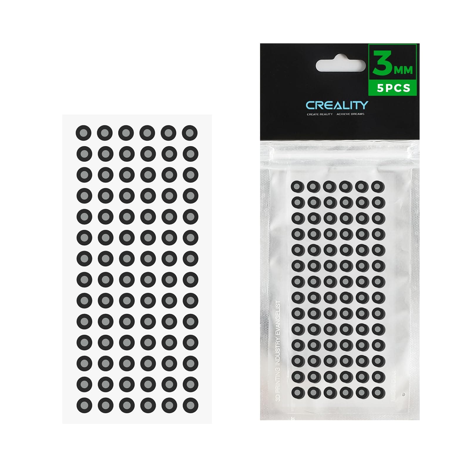 Creality Official 3D Scan Marker 3mm for 3D Scanner, 3D Tracking Point Landmark Markers, Diffuse Reflection Markers for 3D Scanner (5 Sheets