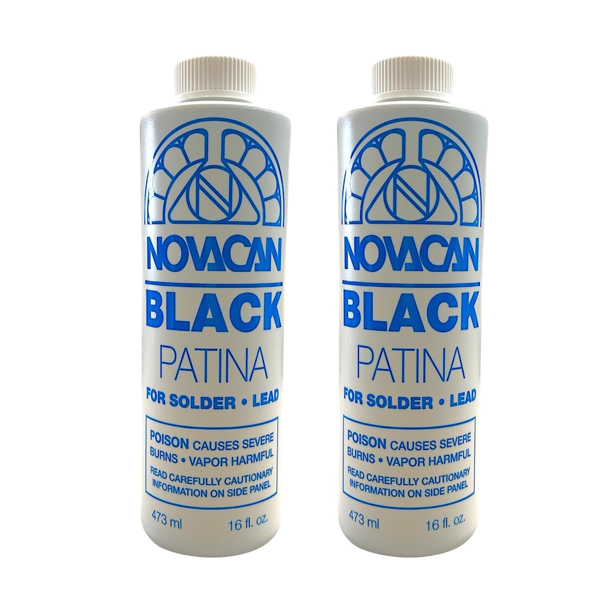 Black Patina For Lead And Solder - 16 oz Bottle Pack of 2