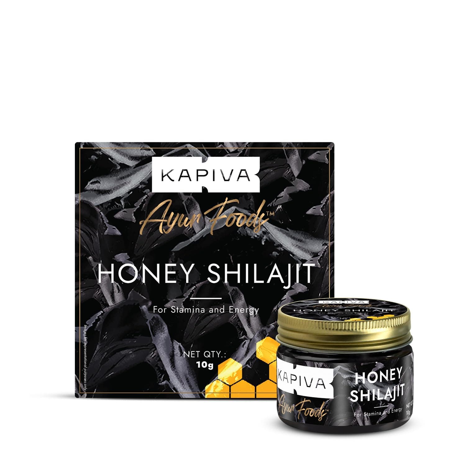 Pure Himalayan Shilajit Honey Resin | 100% Authentic & Natural | Infused with Natural Honey | Rich in Fulvic Acid & 80+ Trace Minerals | Non-GMO, Gluten-Free | 10g