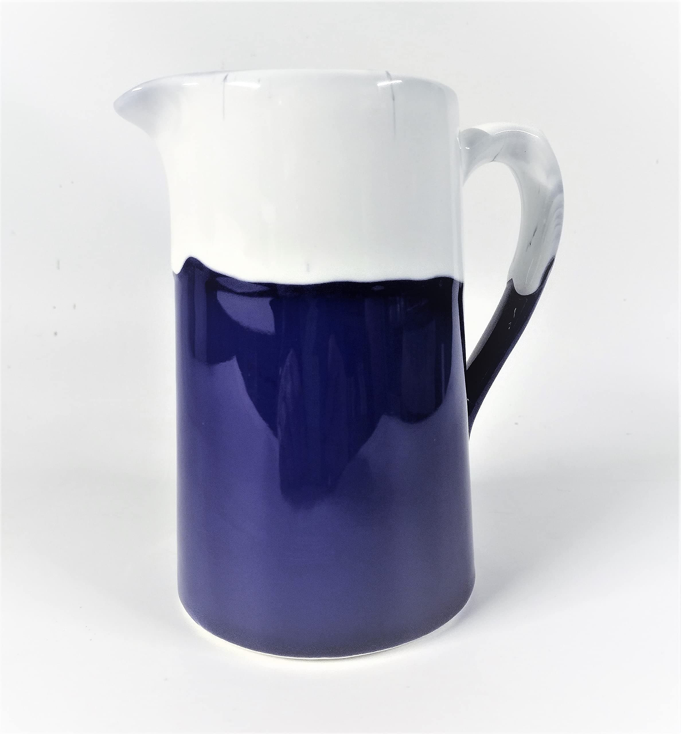 Jug in Cobalt Blue Pottery Capacity 1 Pint Dishwasher Safe Made in England in Our Workshop in Lincolnshire
