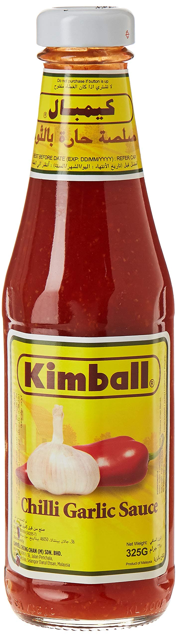 Kimball Chilli Garlic Sauce, 11.46 oz / 325 g