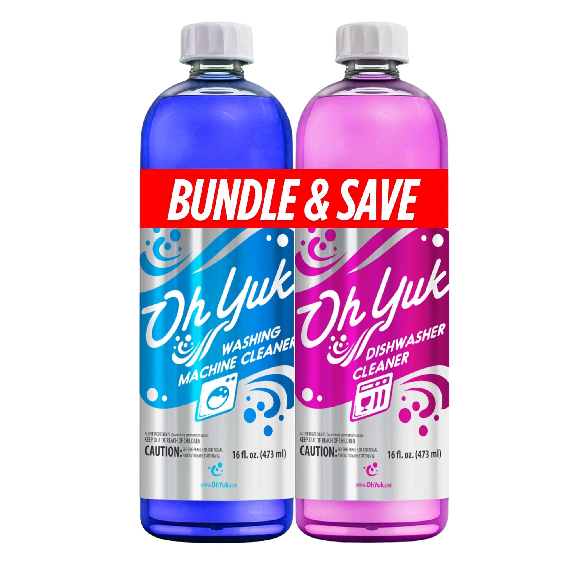 Oh Yuk Washing Machine Cleaner and Dishwasher Cleaner Combo Pack