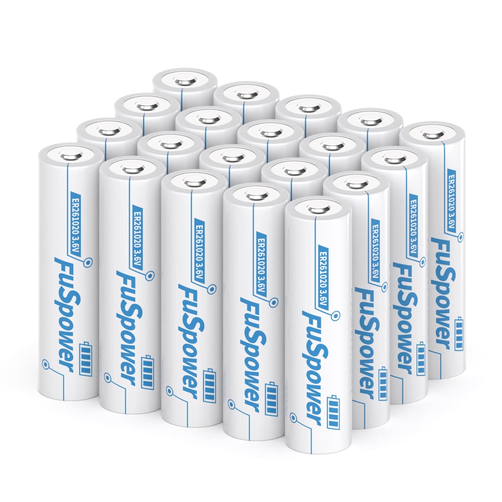 ER261020 Lithium Battery ER 261020 Double C 3.6V 16000mAh Li-SOCl2 Battery (20PCS)