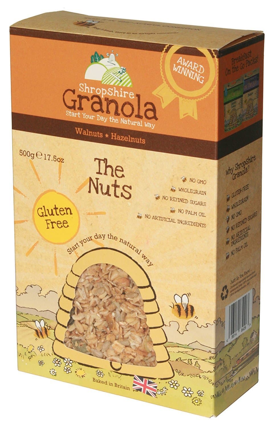 Shropshire Granola Gluten-free The Nuts, 500g (Pack of 2)