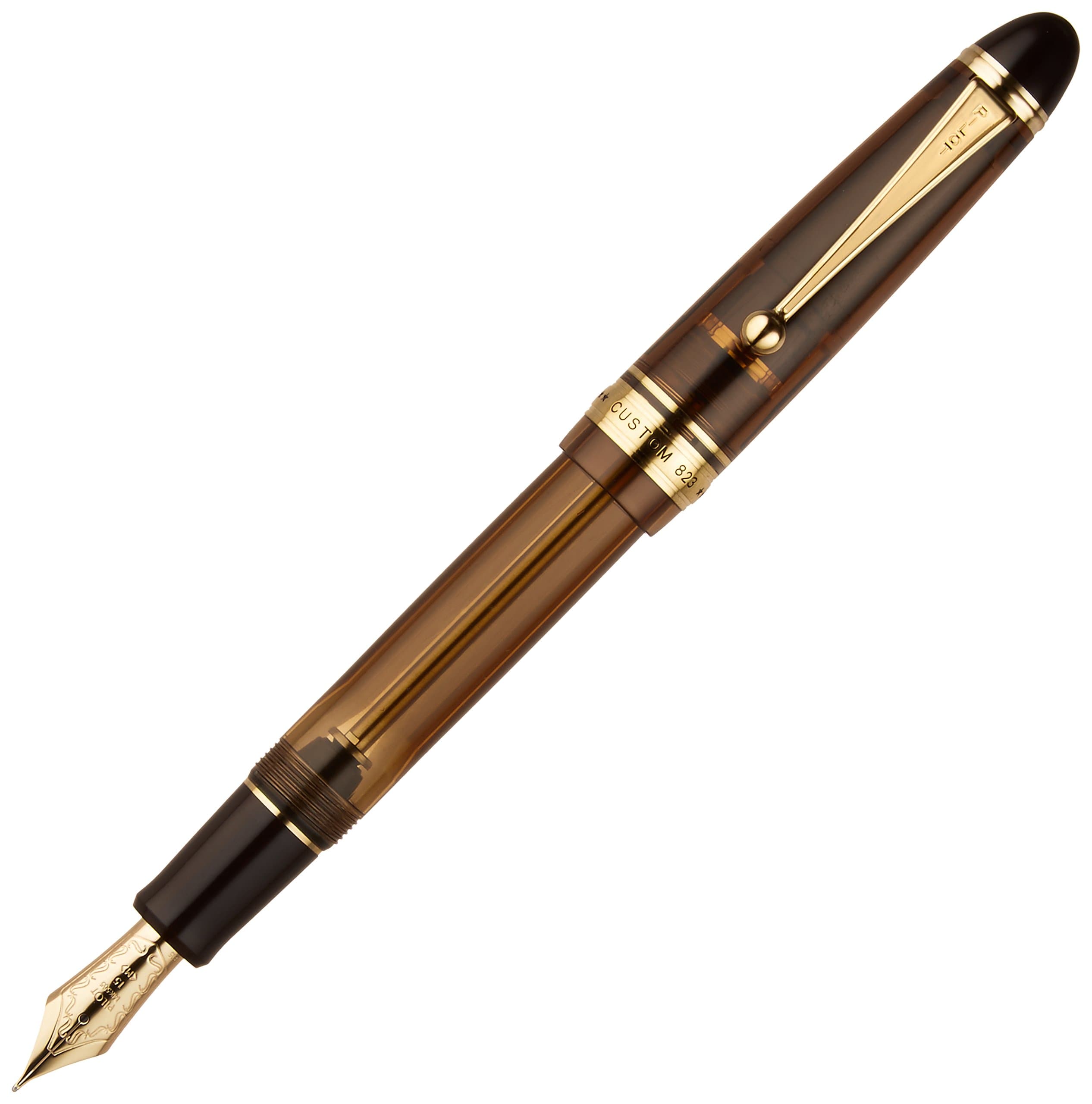 Pilot Fountain Pen Custom 823 fkk3mrpbnm Medium Point Brown axis