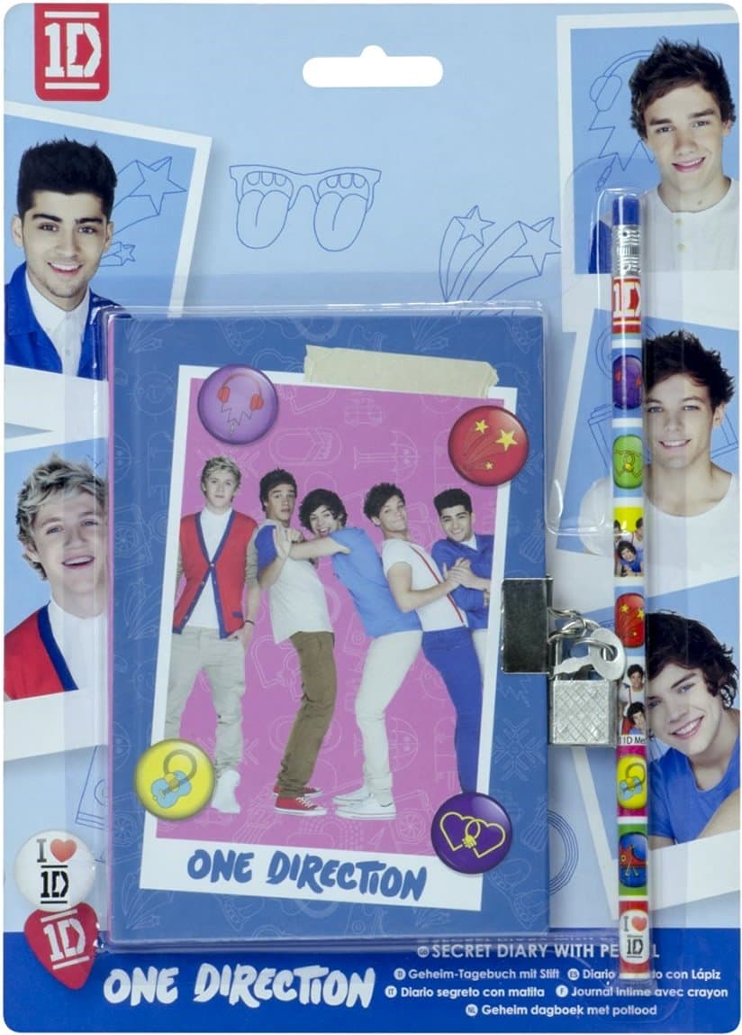 OFFICIAL 1D ONE DIRECTION STATIONERY Pencils, School Set, Secret Diary, Stationary Set - Secret Diary and Pencil Set