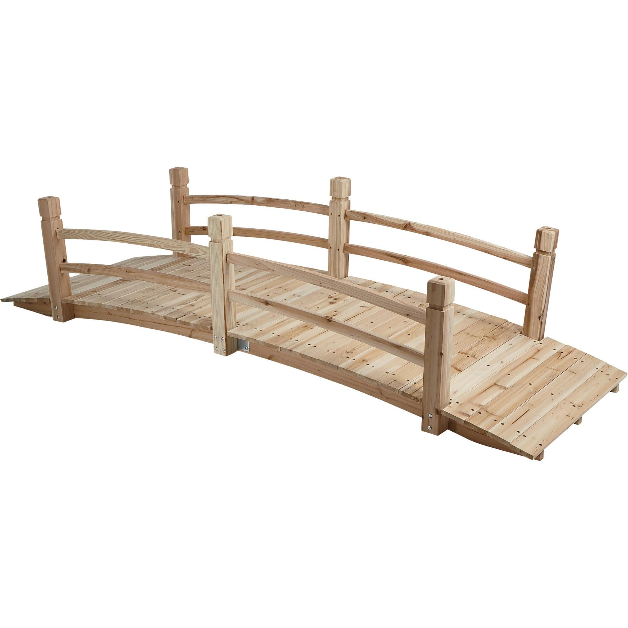 Stonegate Designs Wooden Garden Bridge - 7ft.L, Model Number DSL-4212-WP