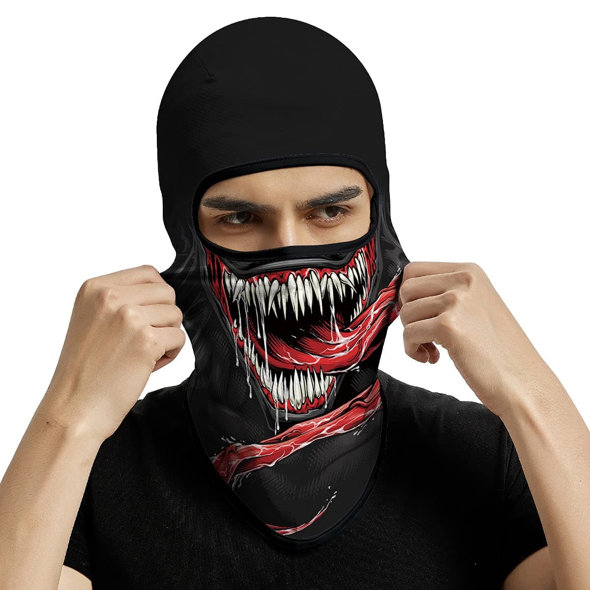 3D Balaclava Ski Mask Motorcycle Full Face Mask Outdoor Tactical Hood Headwear Mask Ghosts Skull Mask Men Women Cycling