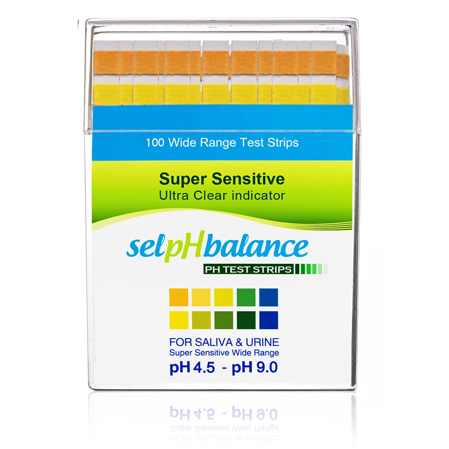 pH Test Strips- pH Scale 4.5-9, Track and Monitor Your Healthy Alkaline Diet by Using Saliva & Urine. Also, Test Quality for Drinking Water & All Liquids. Results in Seconds for pH Balance. 100ct