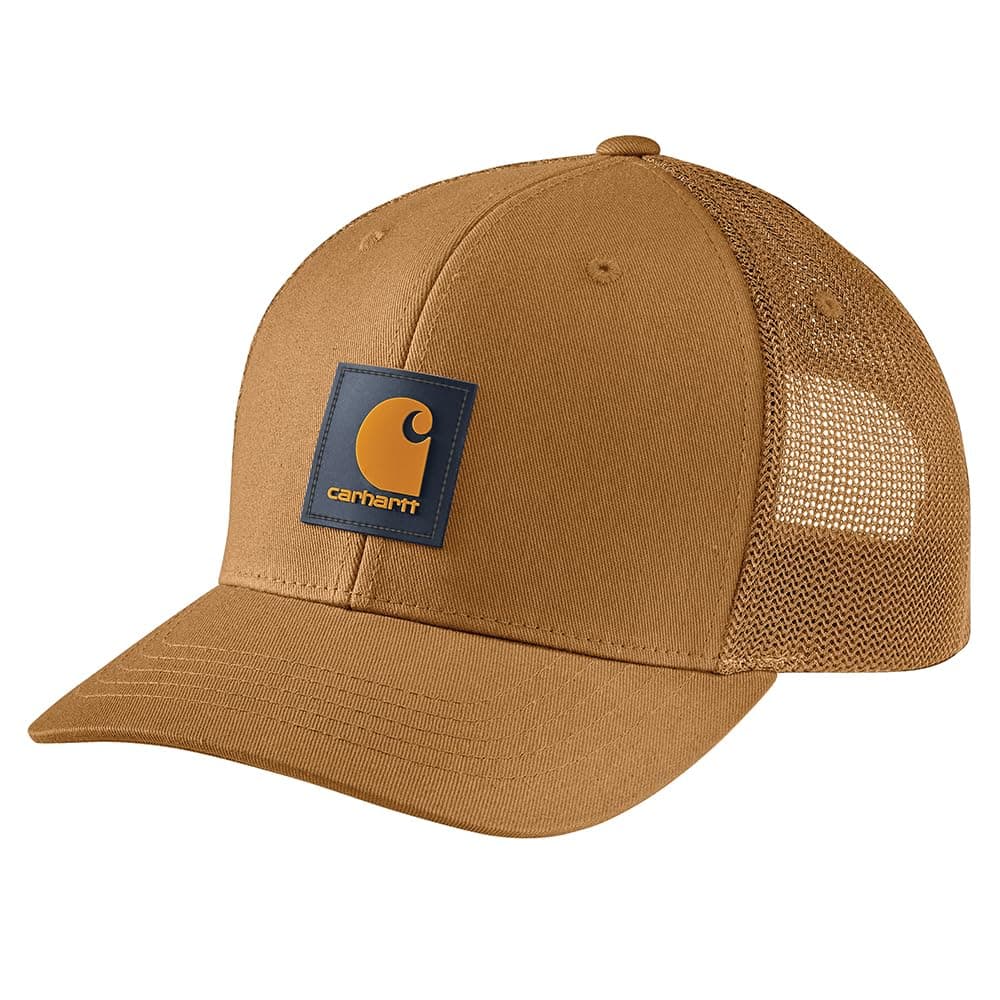 Carhartt Mens Rugged Flex Twill Mesh-Back Logo Patch Cap
