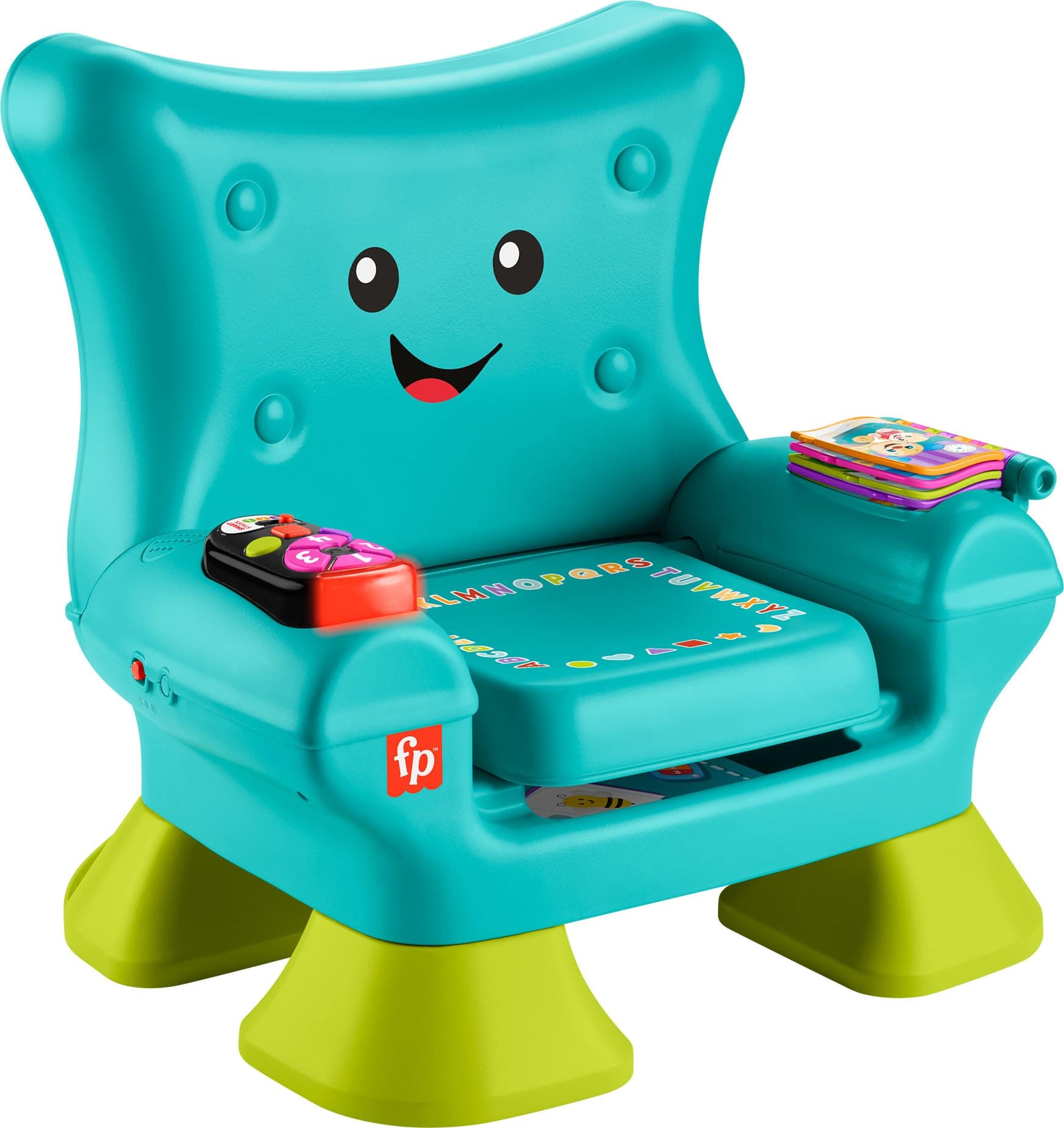 Toddler Learning Toy Laugh & Learn Smart Stages Chair with Music Lights & Activities for Infants Ages 1+ Years, Teal