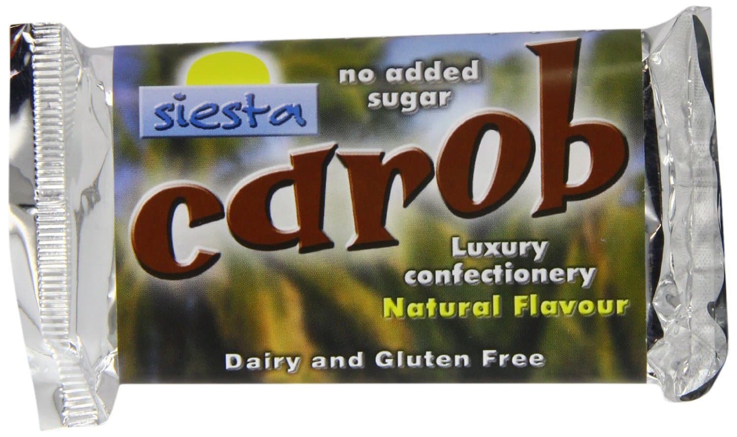 Siesta No Added Sugar Natural Carob Bar 50 g