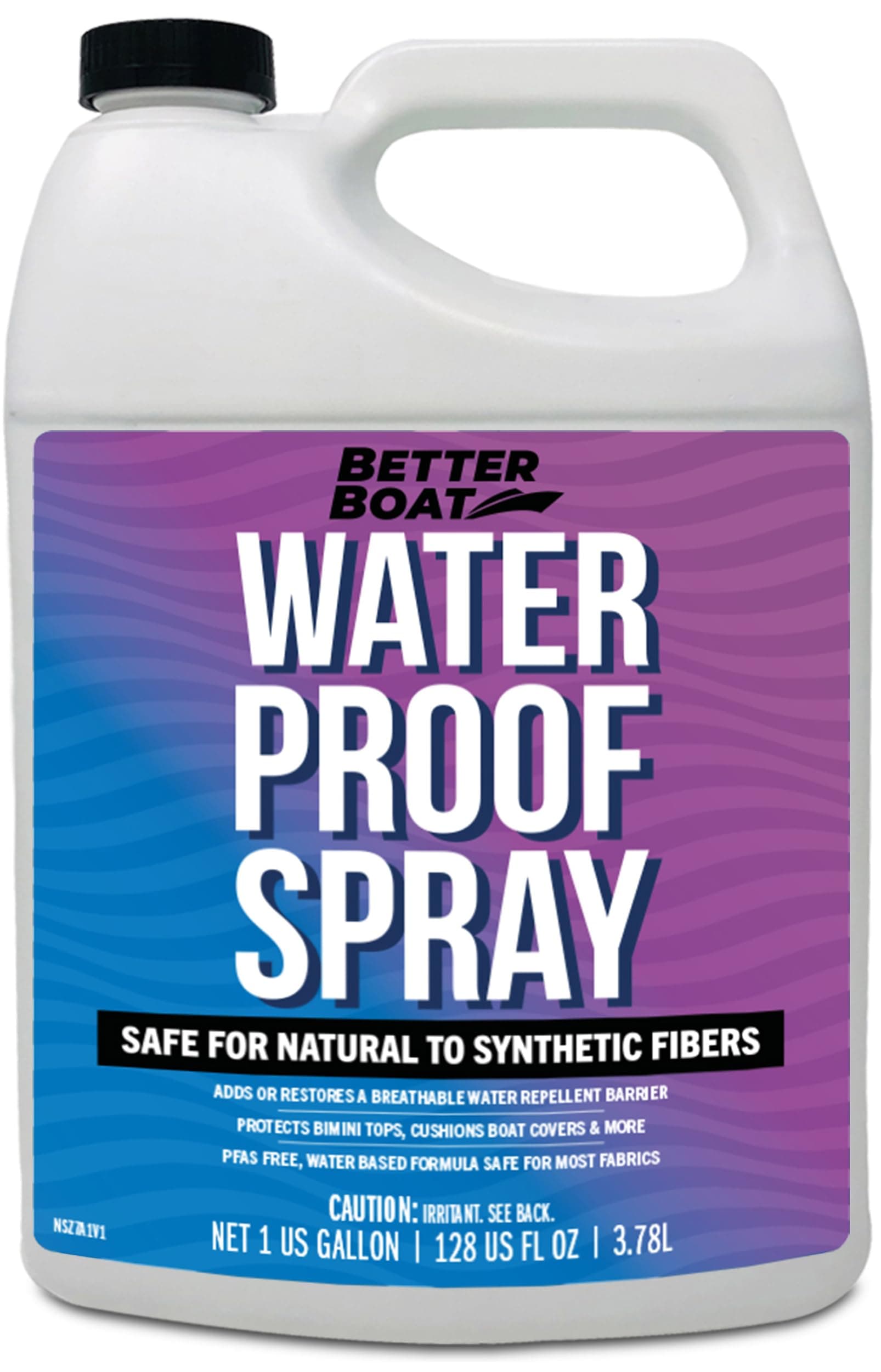 Better Boat Waterproofing Spray for Fabric 1 Gallon, Heavy Duty Water Proof Spray for Outdoor Canvas, Jackets, Tents, Clothing and Boots, Water Repellent Protector
