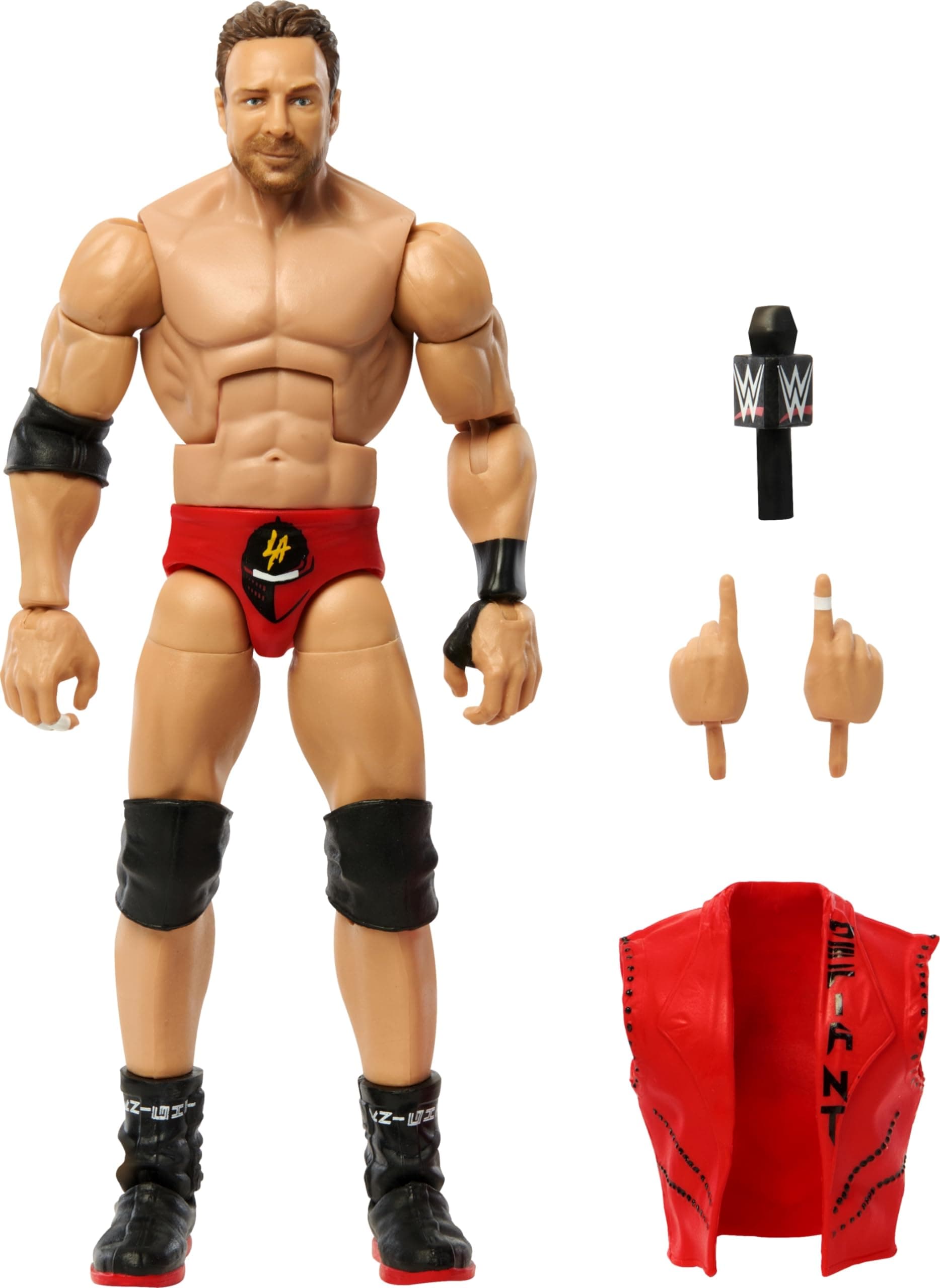 Mattel WWE Elite Collection Action Figures & Accessories, Series #108 LA Knight 6" Collectible Collectible with 25 Joint Points and Interchangeable Needles