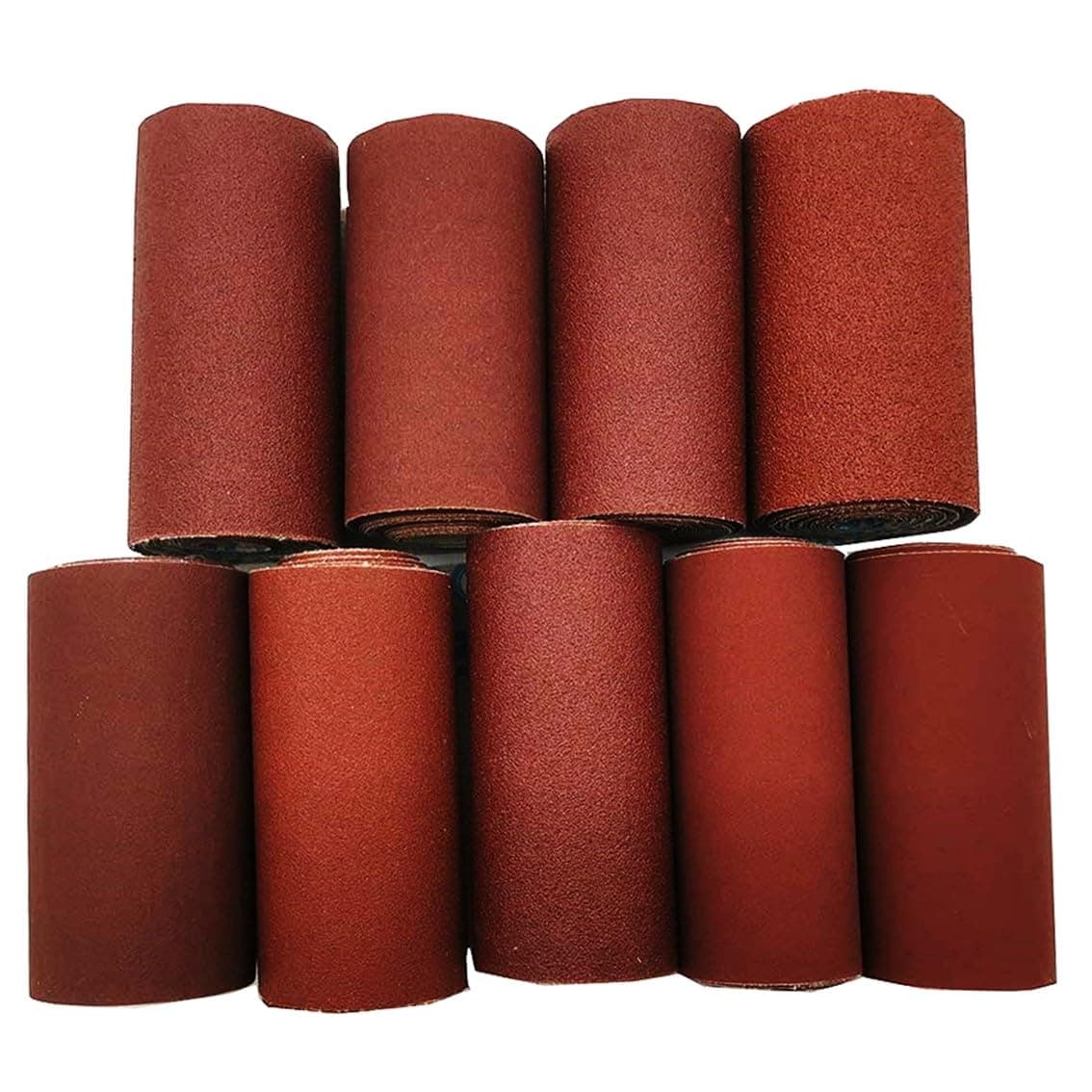 Silicon Carbide-Aluminium Oxide 50 60 80 100 120 150 180 220 320 Grit, 4-inch Wide Sand Paper Emery Cloth Roll for Grinding Polishing Wood Working Metals (9 m)