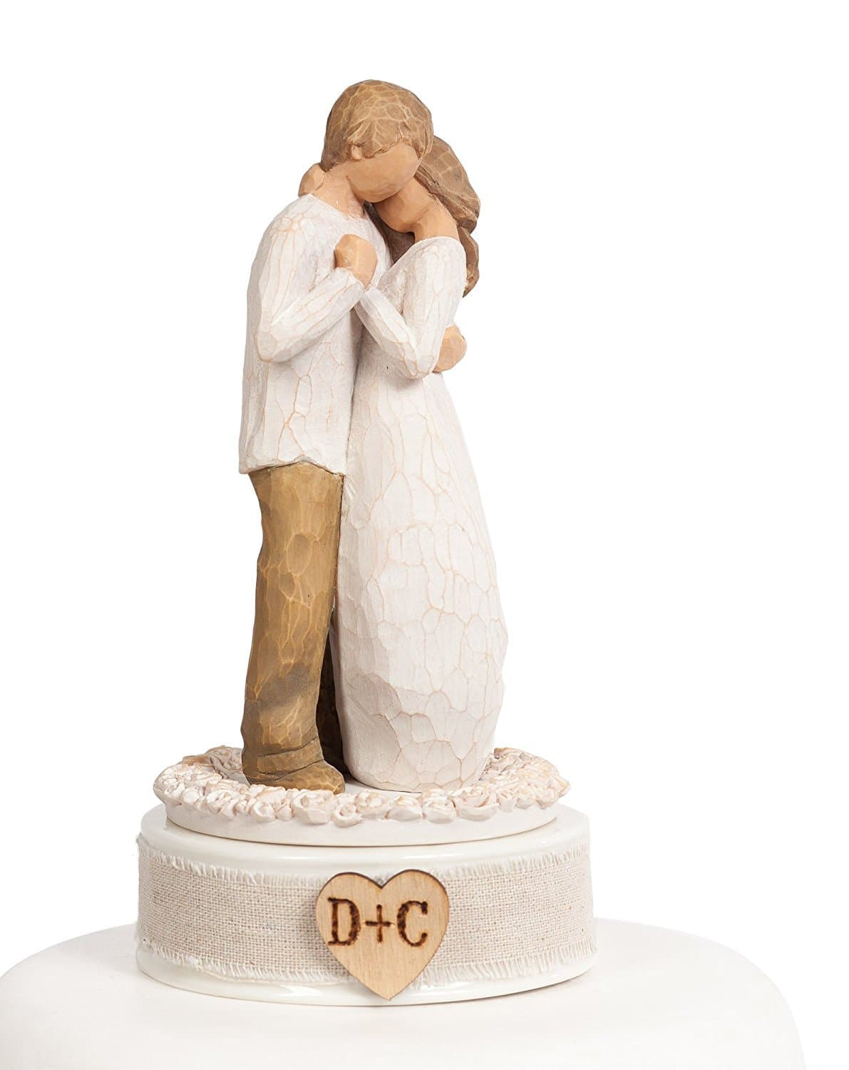Personalized Willow Tree ® "Promise" Wedding Cake Topper By Wedding Collectibles